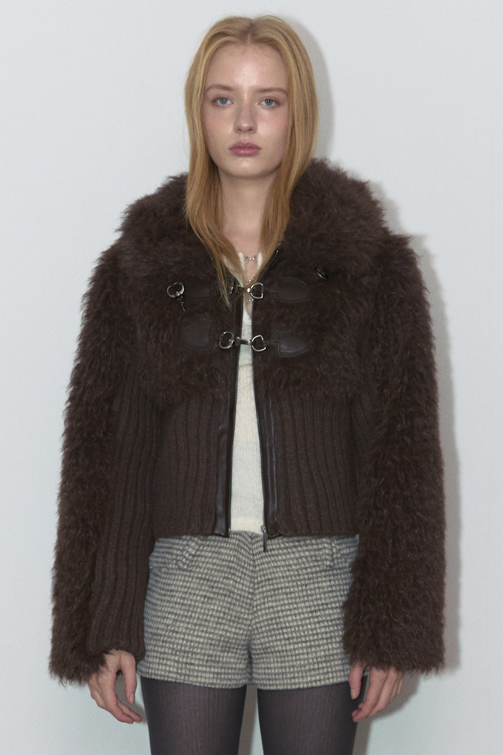 KNIT FUR MIX MUSTANG_BROWN