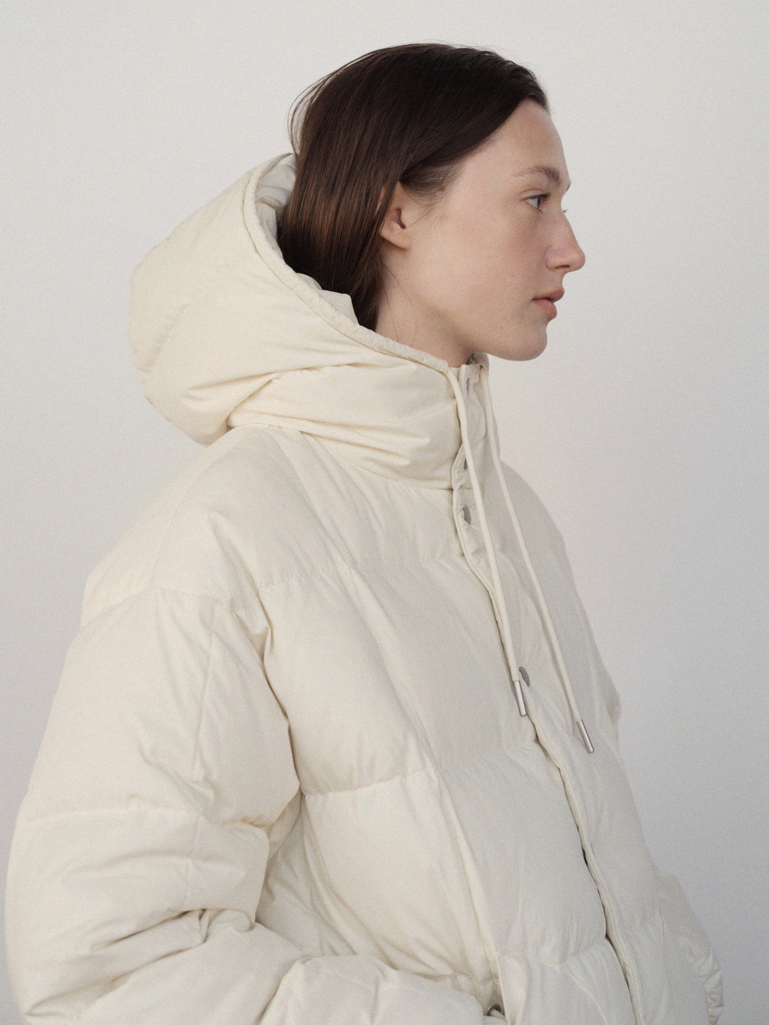 DUNNE HALF PADDED JACKET_CRÈME