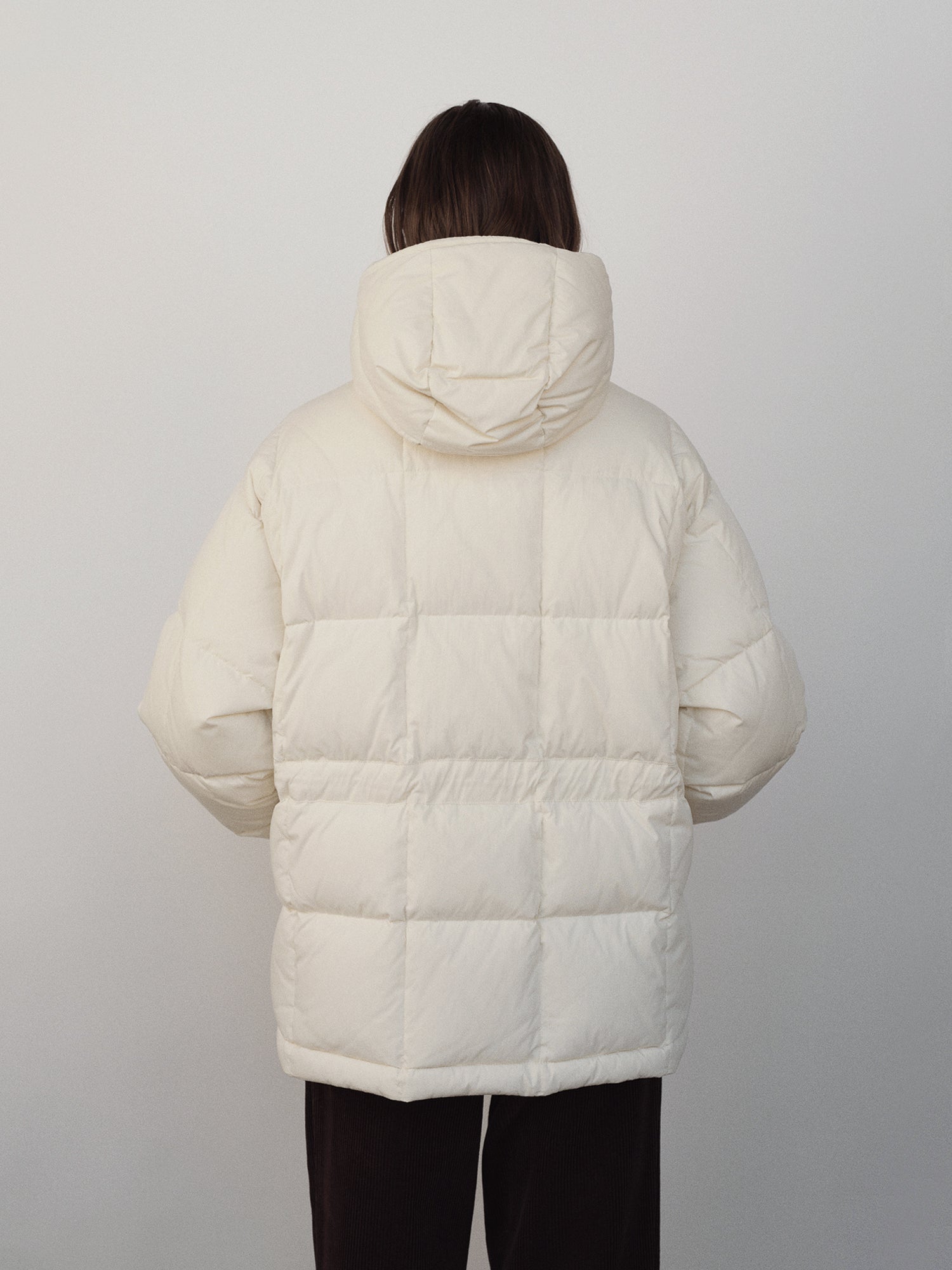 DUNNE HALF PADDED JACKET_CRÈME