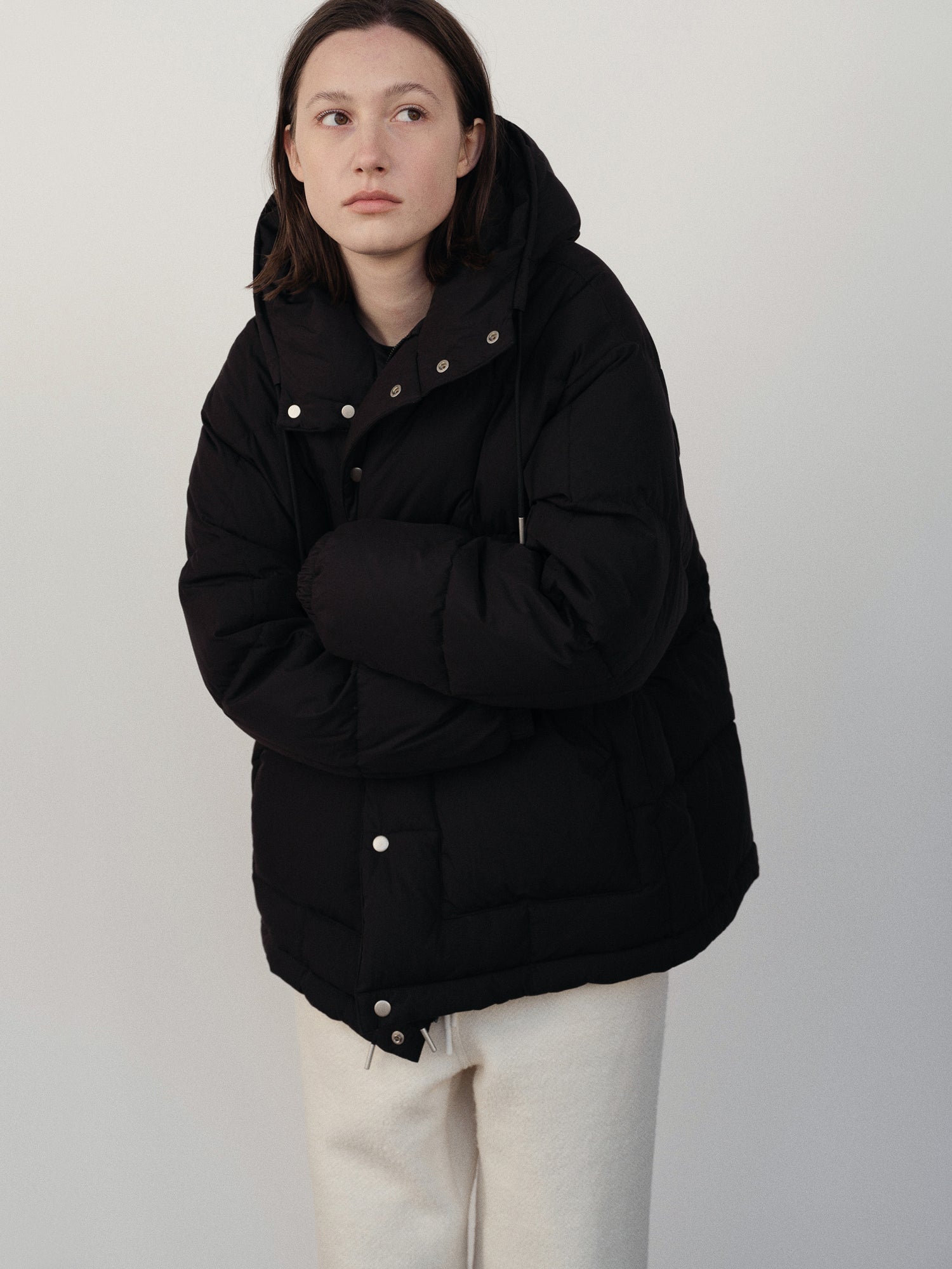 DUNNE HALF PADDED JACKET_NOIR