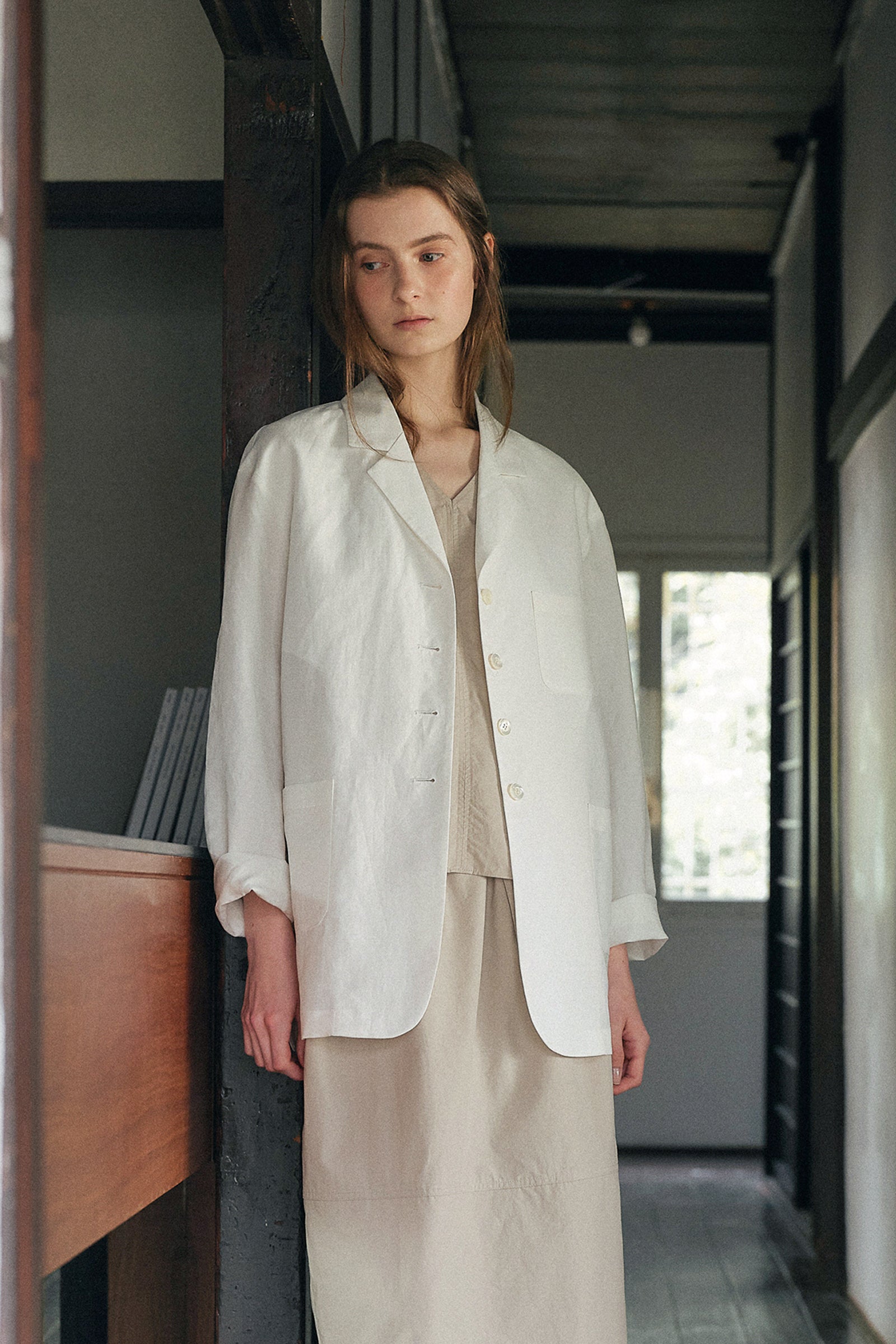 SEVILLA LINEN JACKET_IVOIRE