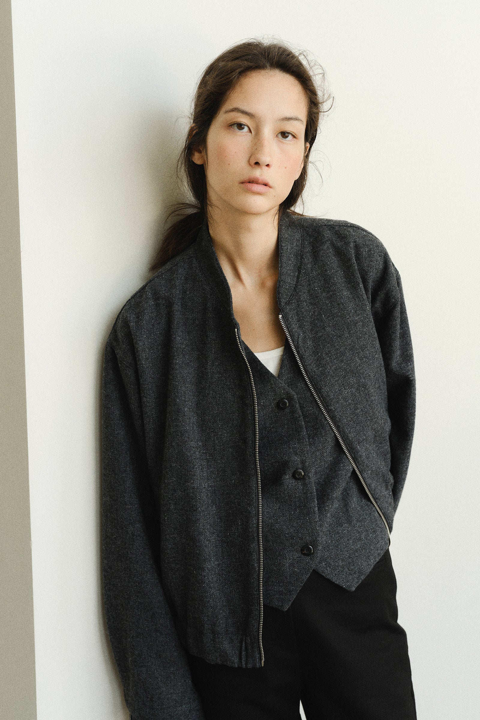 BLOUSON EN ANGORA CARSON_CHARBON