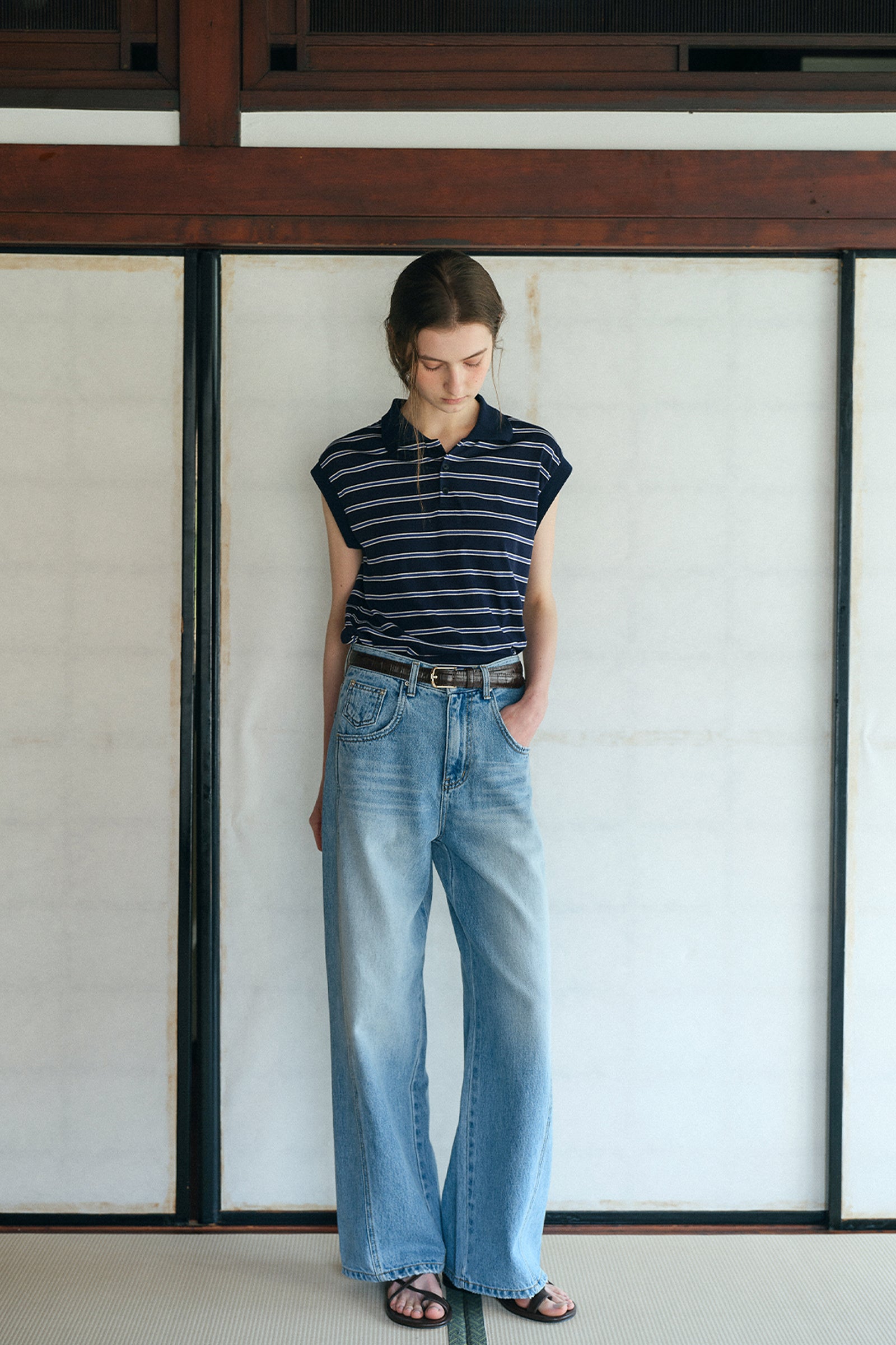 TOMMY SLEEVELESS_BLEU MARINE