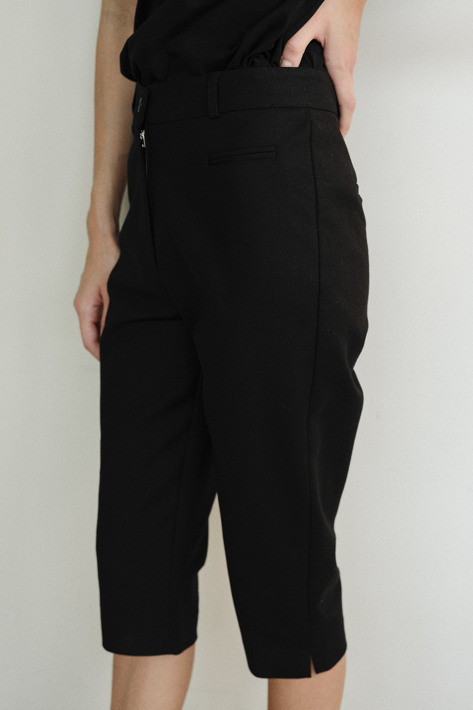 PANTALON CAPRI PALMER_NOIR