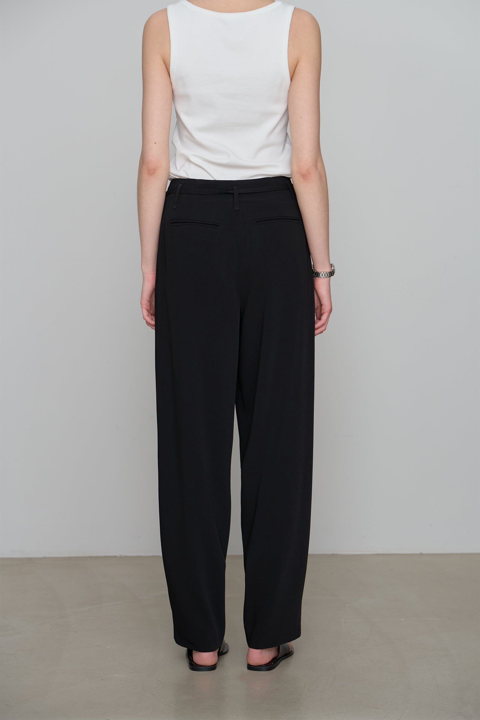 PANTALON BALLON À CEINTURE_NOIR