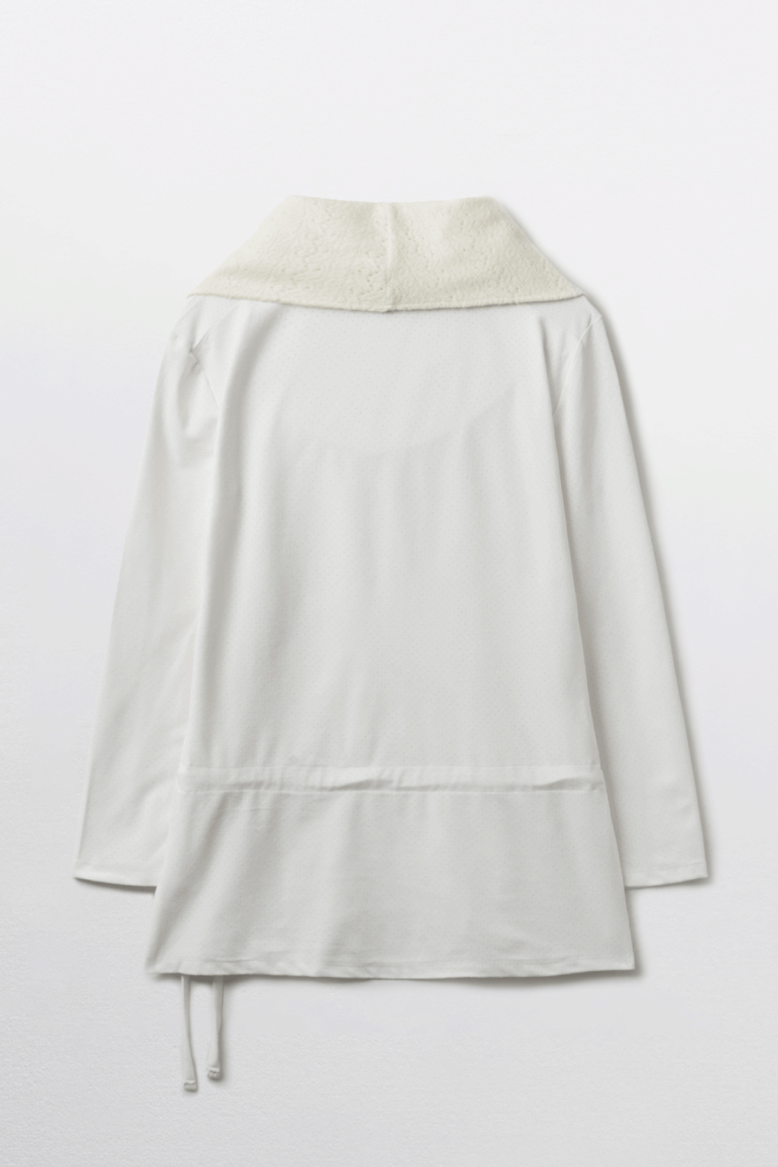 HAUT À COL DRAPÉ_ BLANC