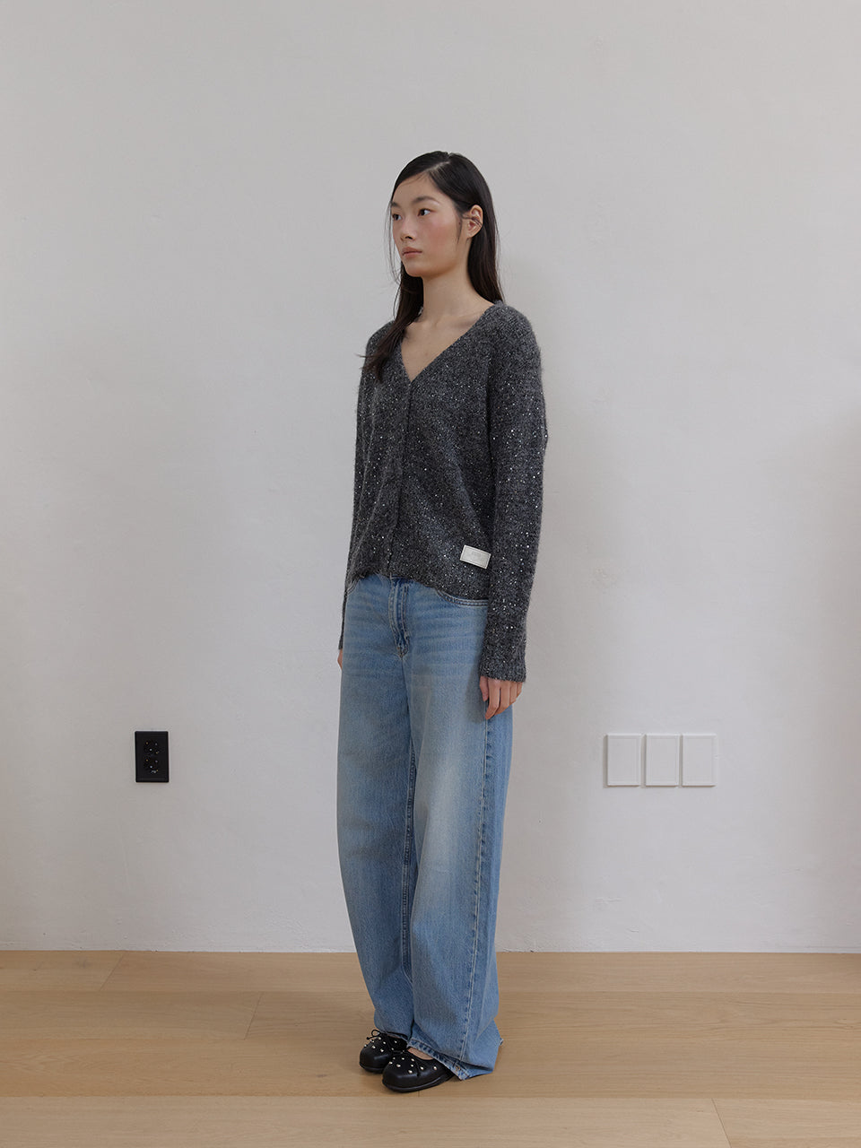 TWINKLE WOOL CARDIGAN_IVORY