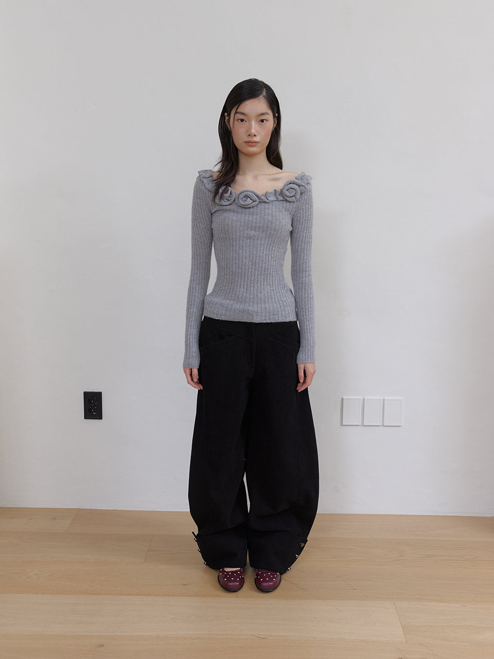 LUMEA ROSE KNIT_GREY