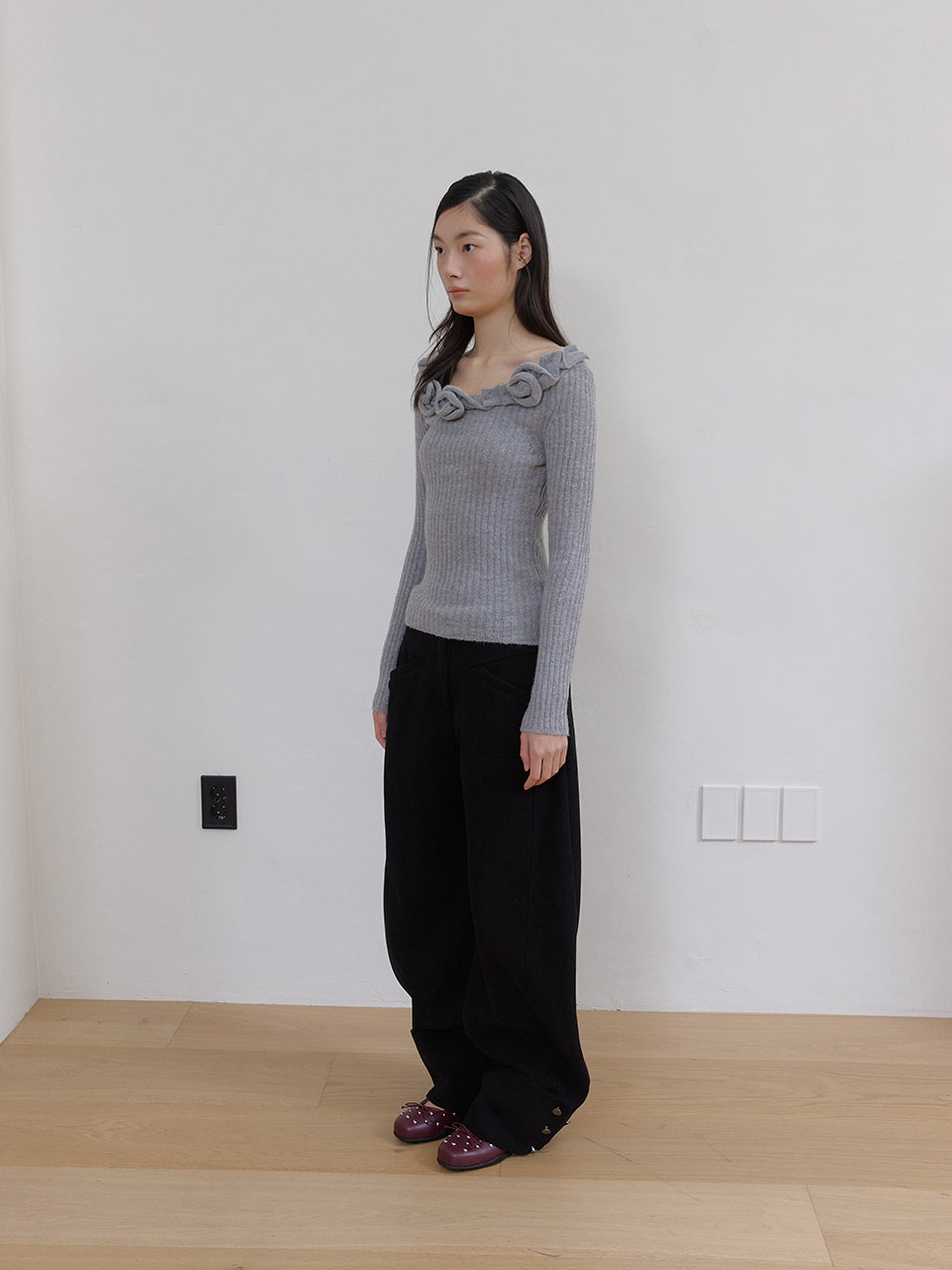 LUMEA ROSE KNIT_GREY