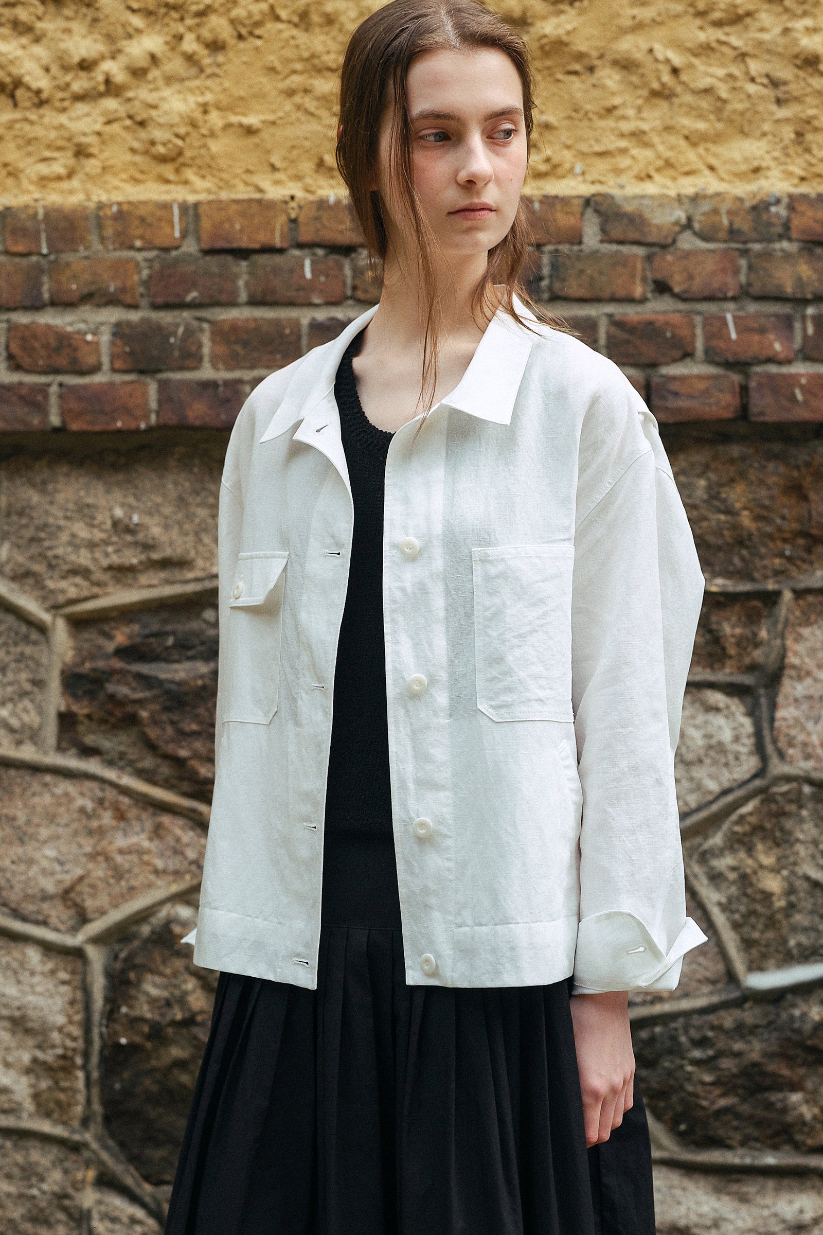 BAKER LINEN JACKET_IVOIRE