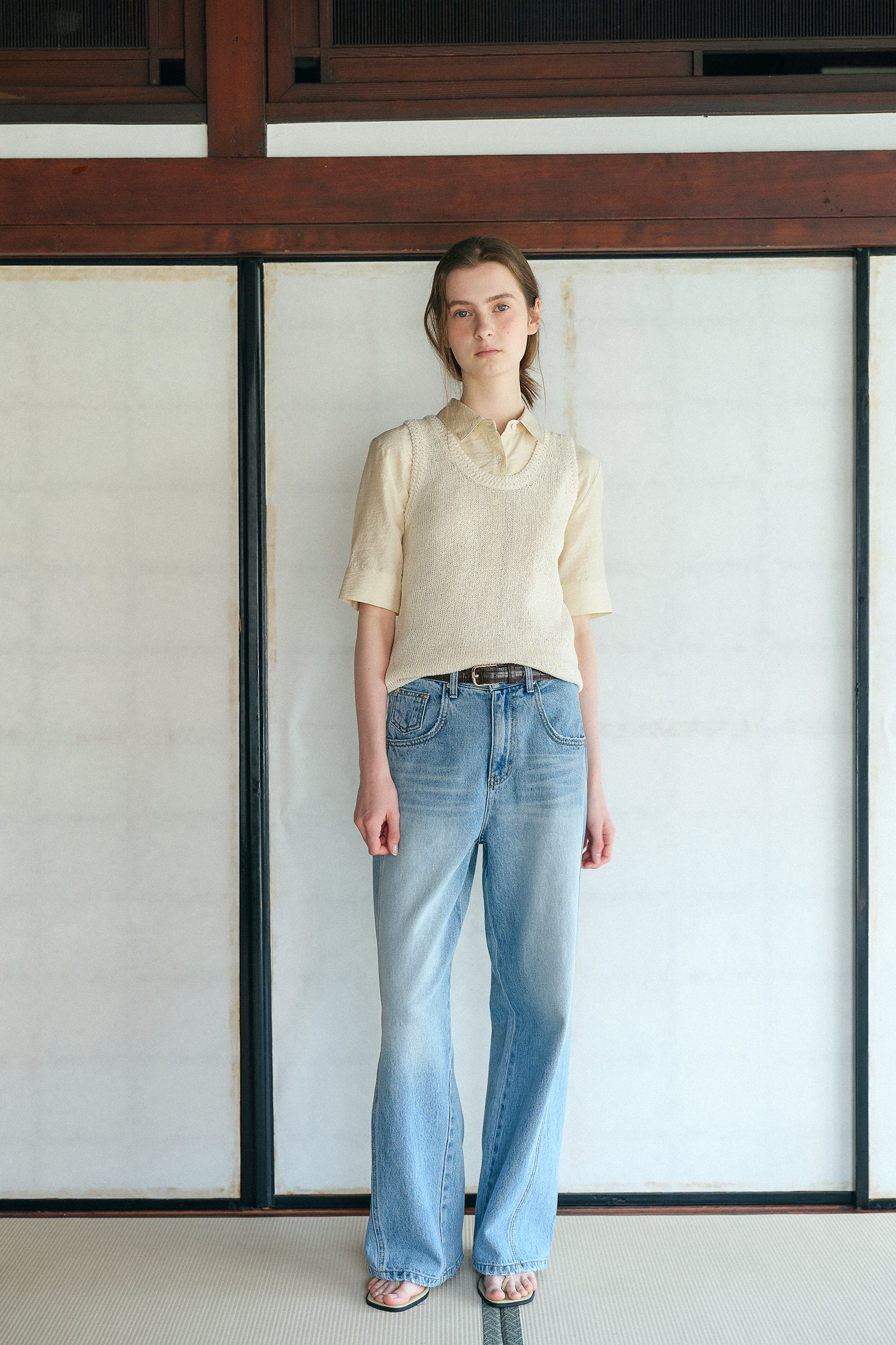 HARRIETTE KNIT SLEEVELESS_CRÈME
