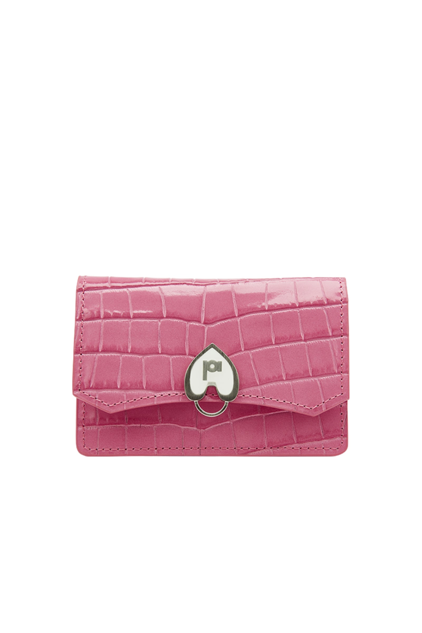 COMBA ACCORDION WALLET_CROCO PINK