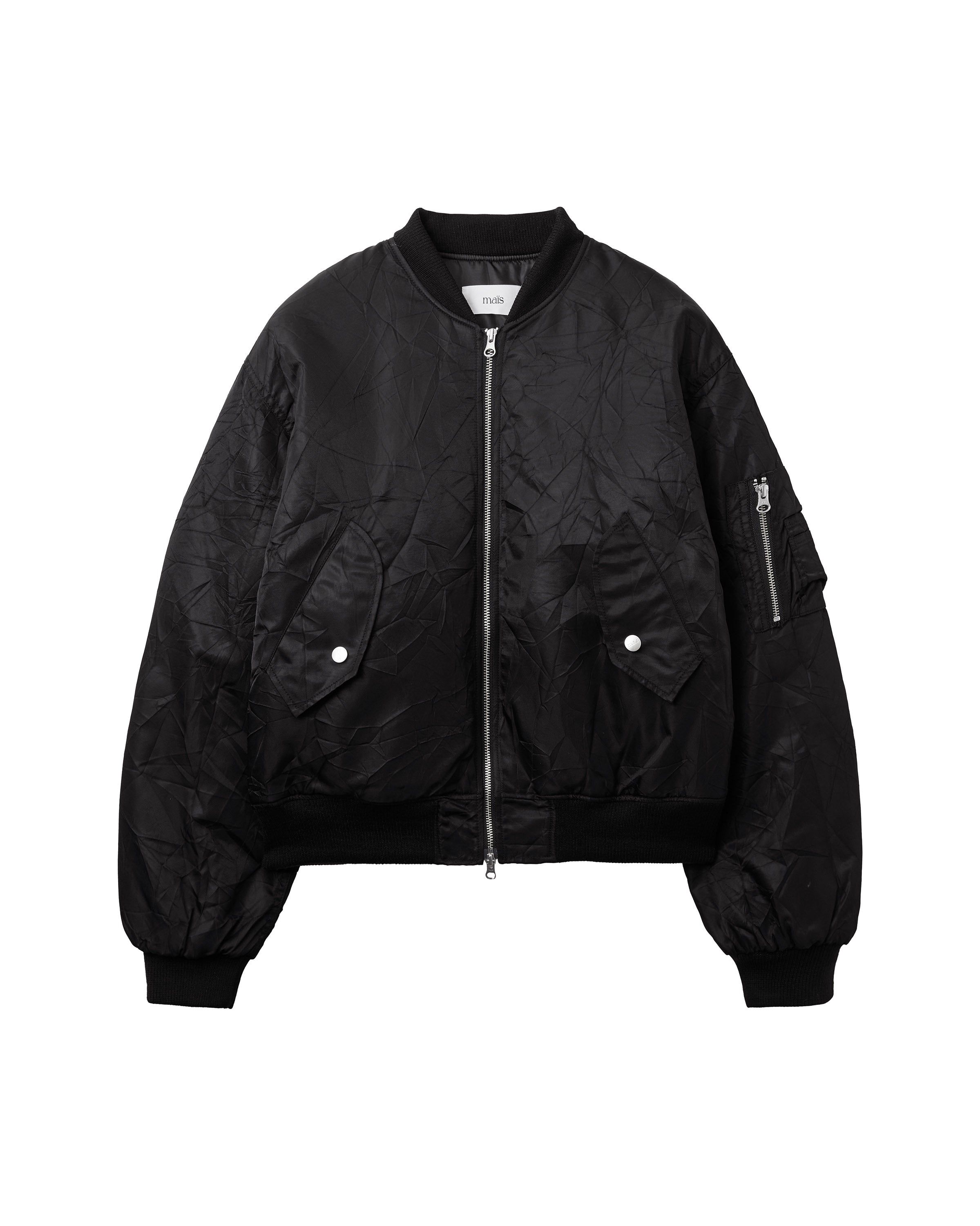 ALPHA CREASE MA-1 JACKET_BLACK