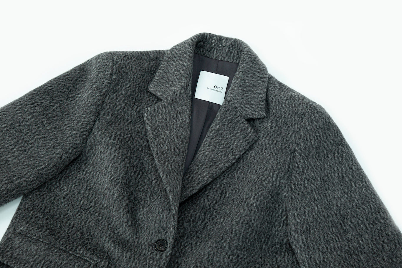 OCTOBER SECOND, MANTEAU CLASSIC BOX_GRIS