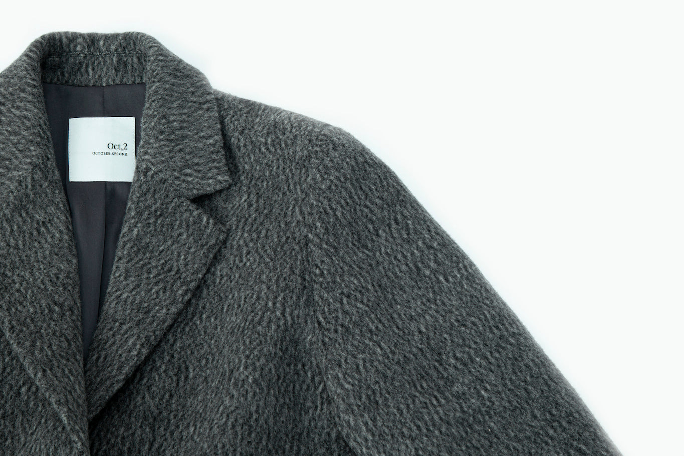 OCTOBER SECOND, MANTEAU CLASSIC BOX_GRIS