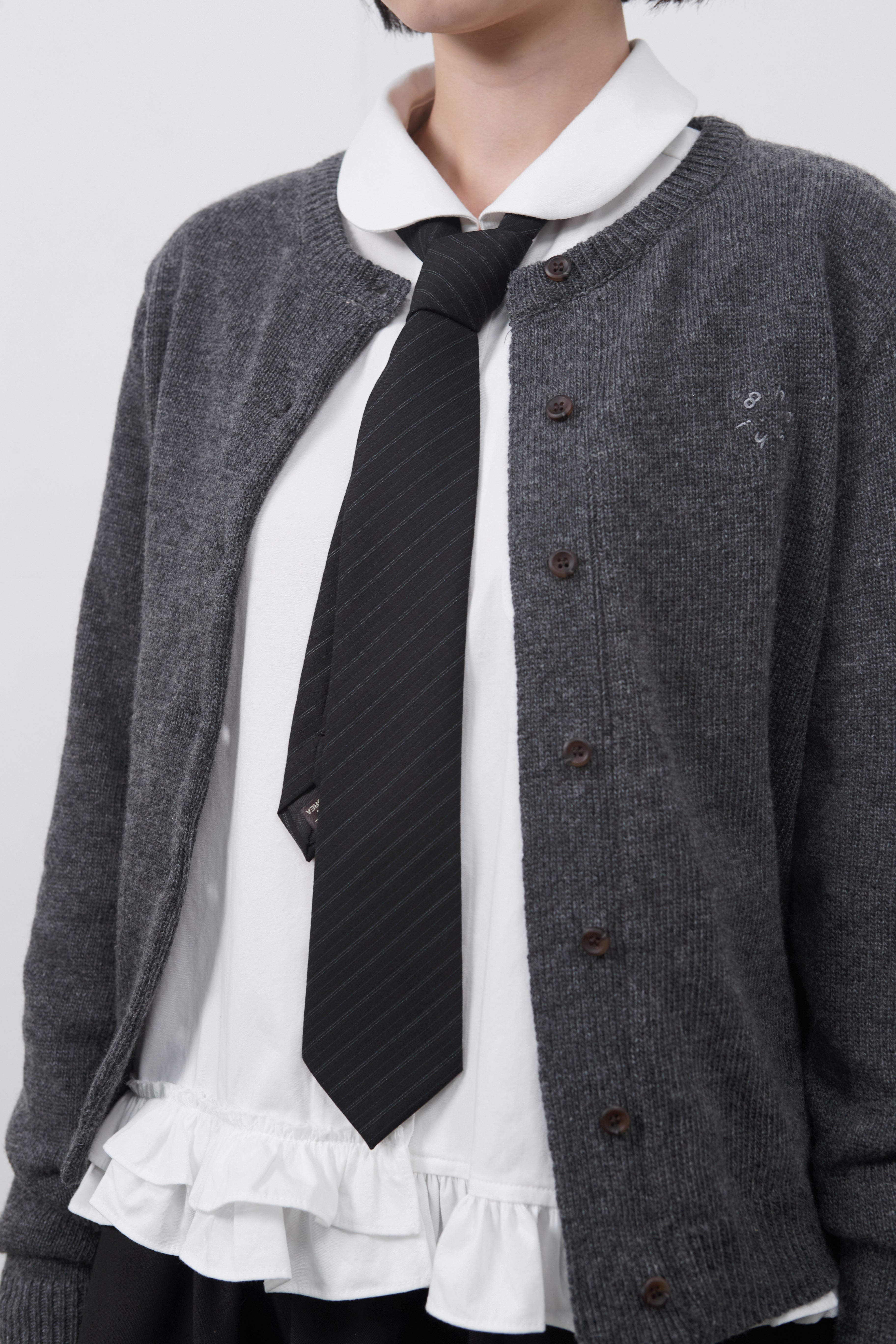 BASIC STANDARD CARDIGAN_GRAY