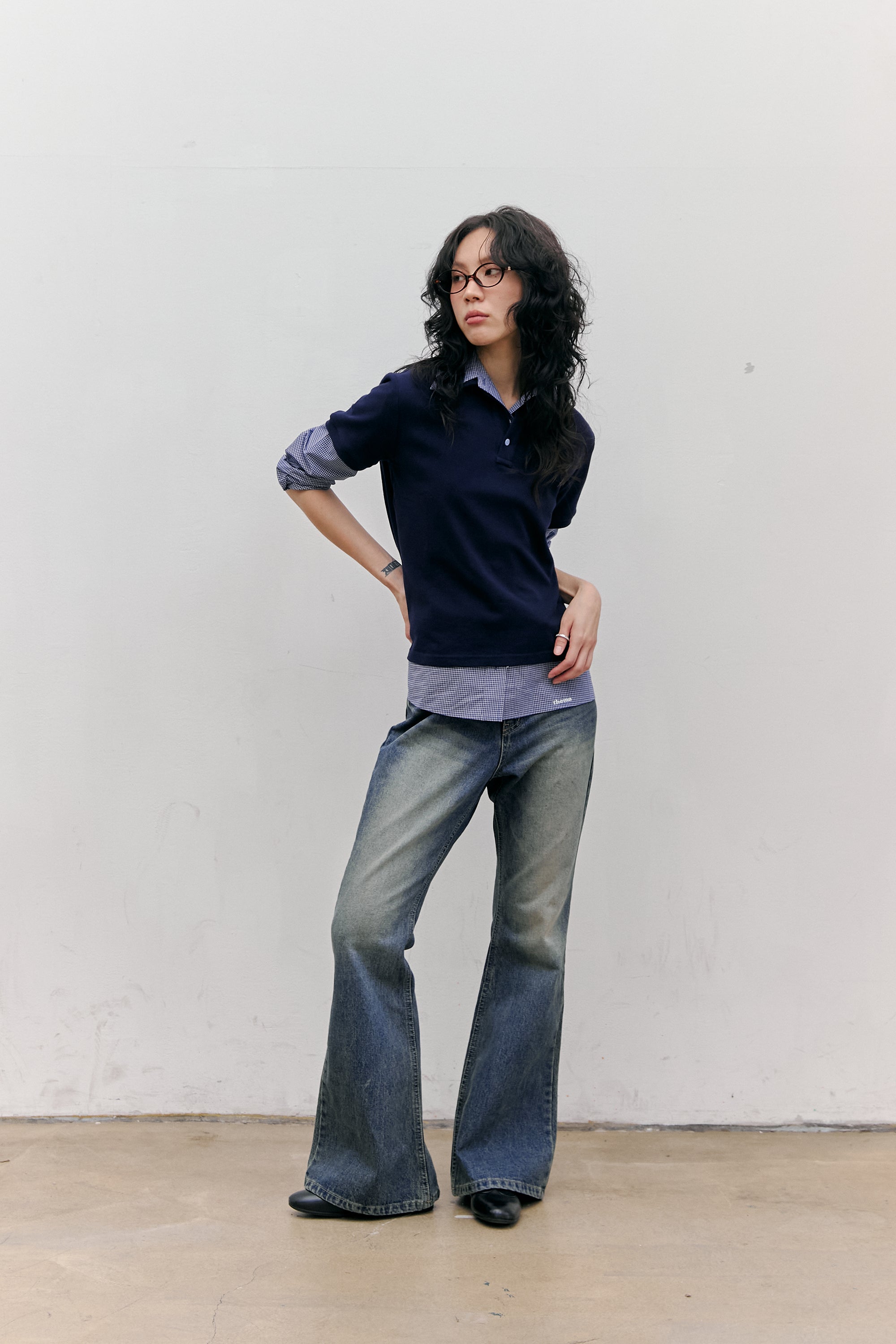 POLO EN COTON PK_BLEU MARINE
