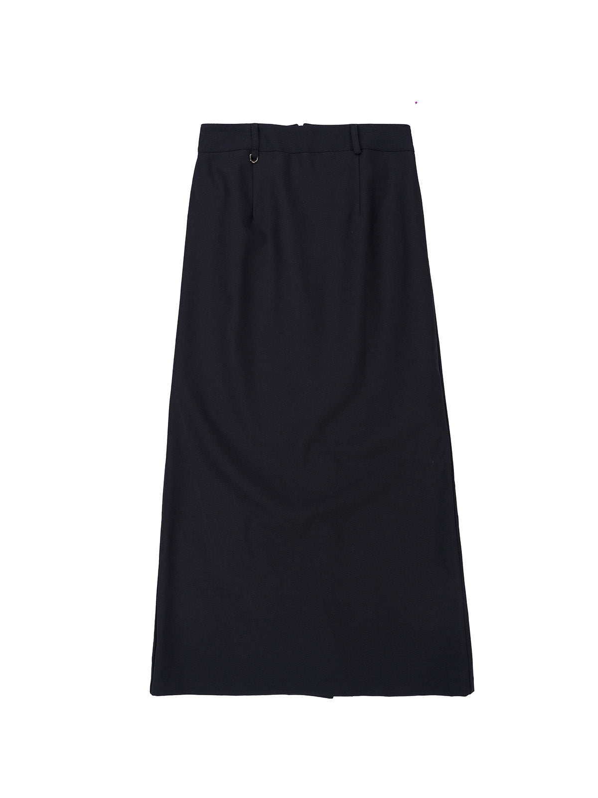 WOOL LINE SKIRT_NOIR