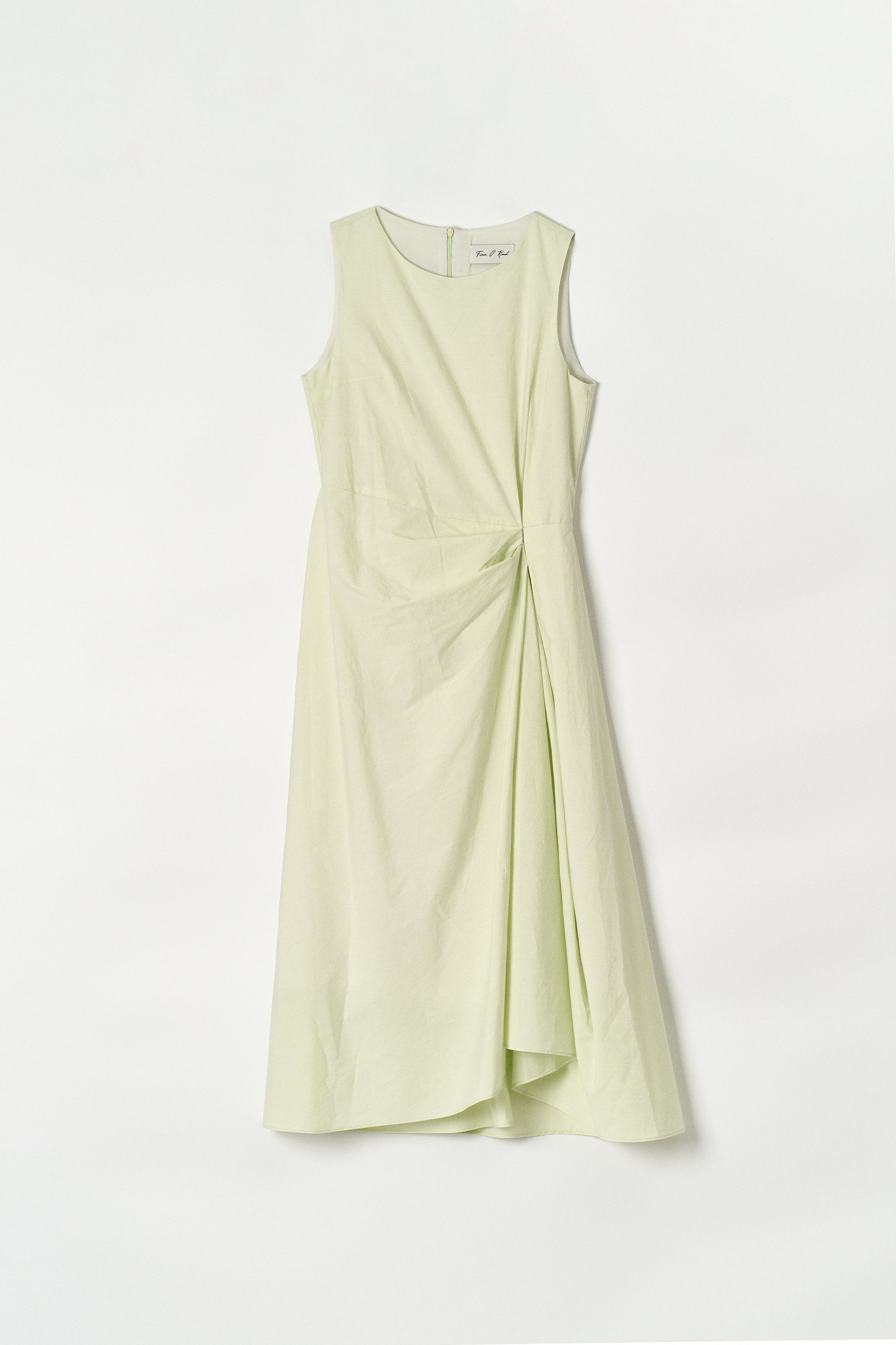 DRAPE DRESS_LIGHT GREEN