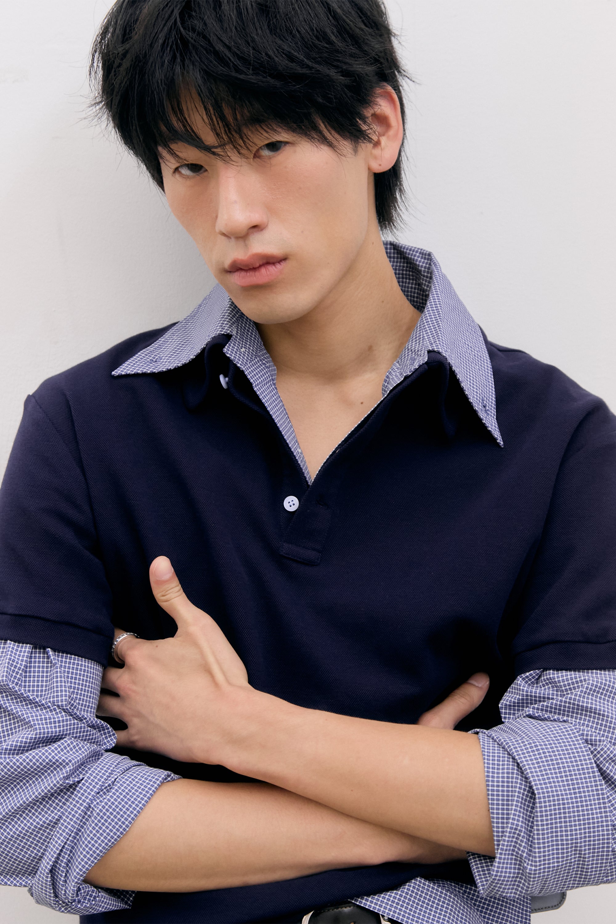 POLO EN COTON PK_BLEU MARINE
