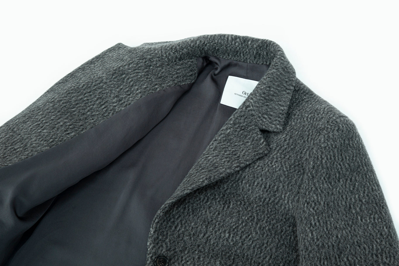 OCTOBER SECOND, MANTEAU CLASSIC BOX_GRIS