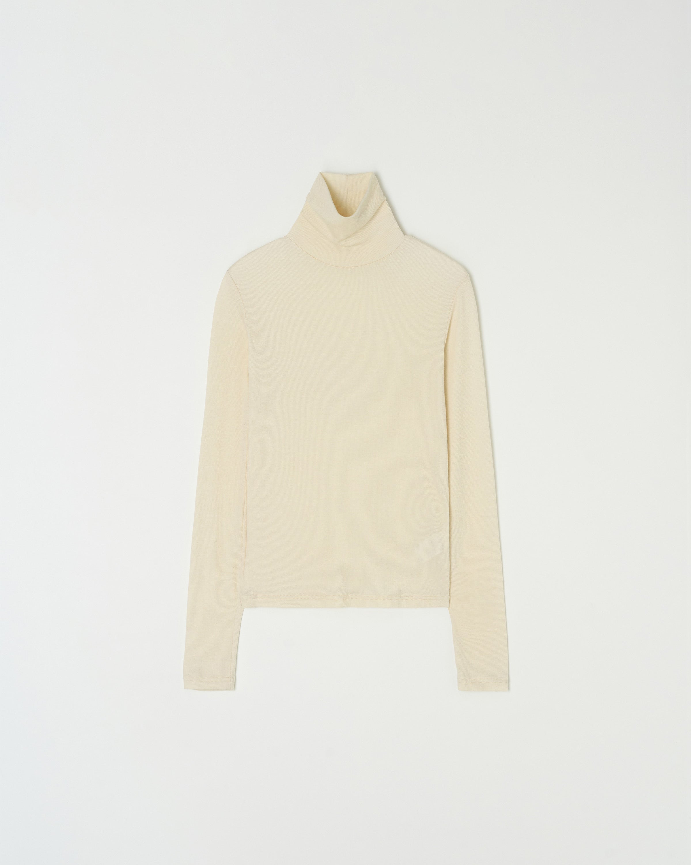 ESSENTIAL RIBBED WOOL TURTLENECK_IVORY