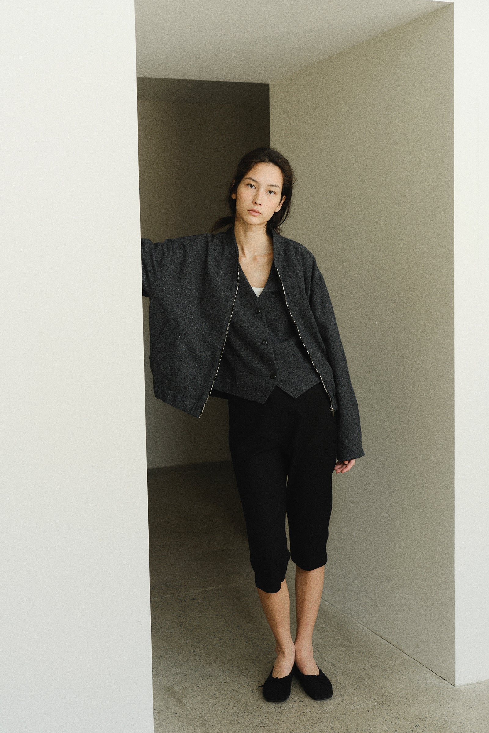 BLOUSON EN ANGORA CARSON_CHARBON