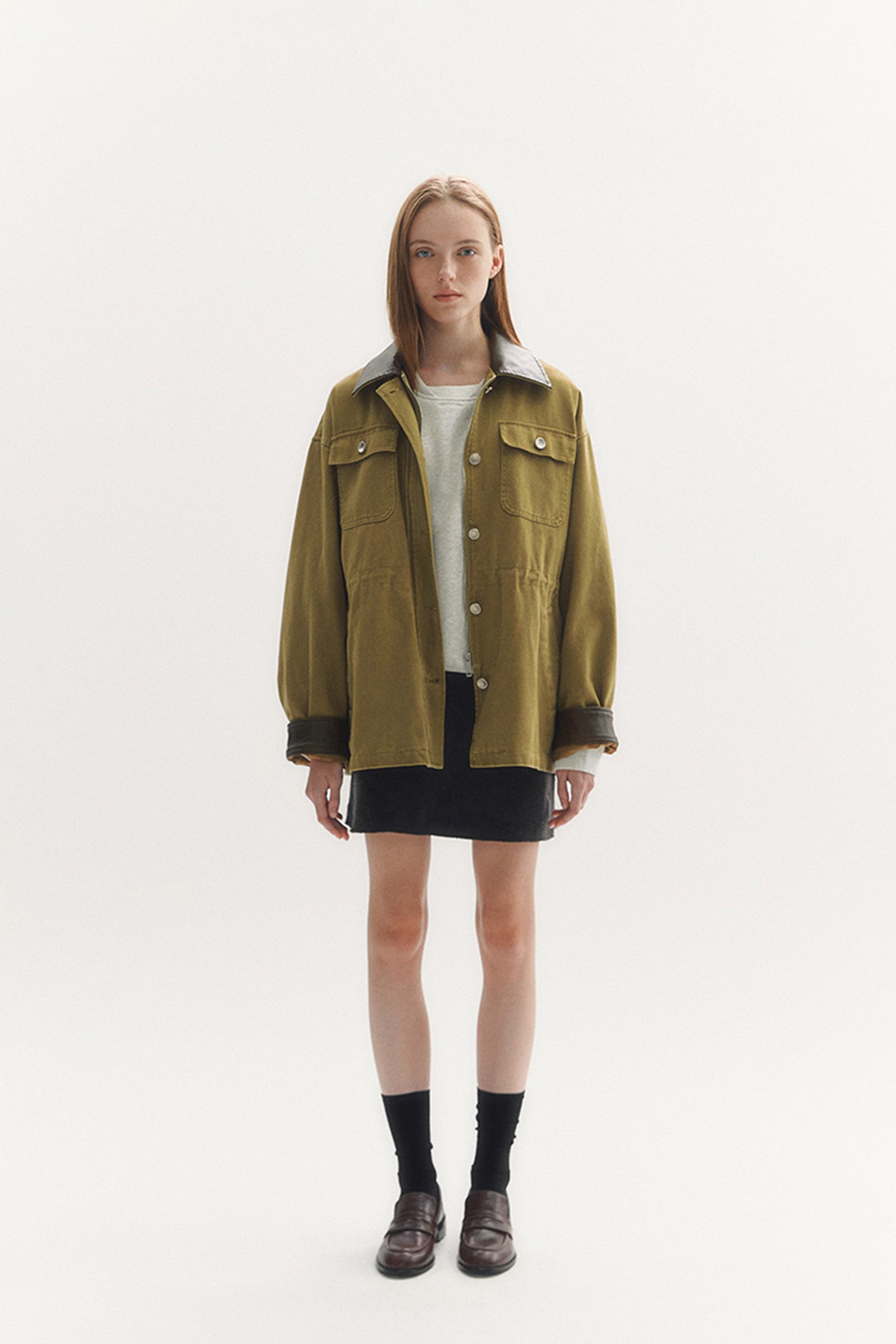 VINTAGE HALF WORK JACKET_BEIGE