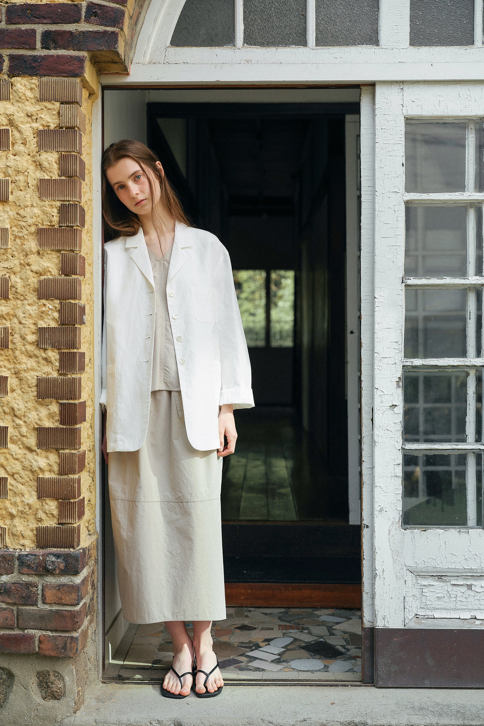 SEVILLA LINEN JACKET_IVOIRE