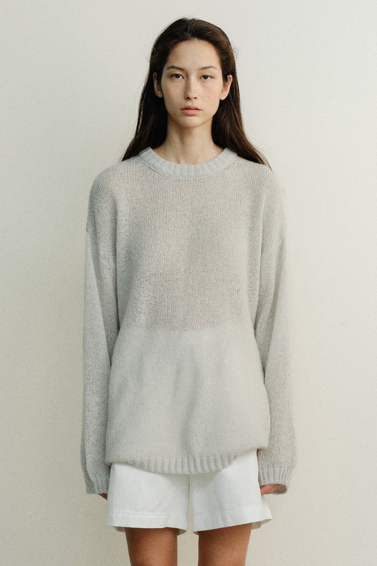 POND MOHAIR KNIT_LIGHT GREY