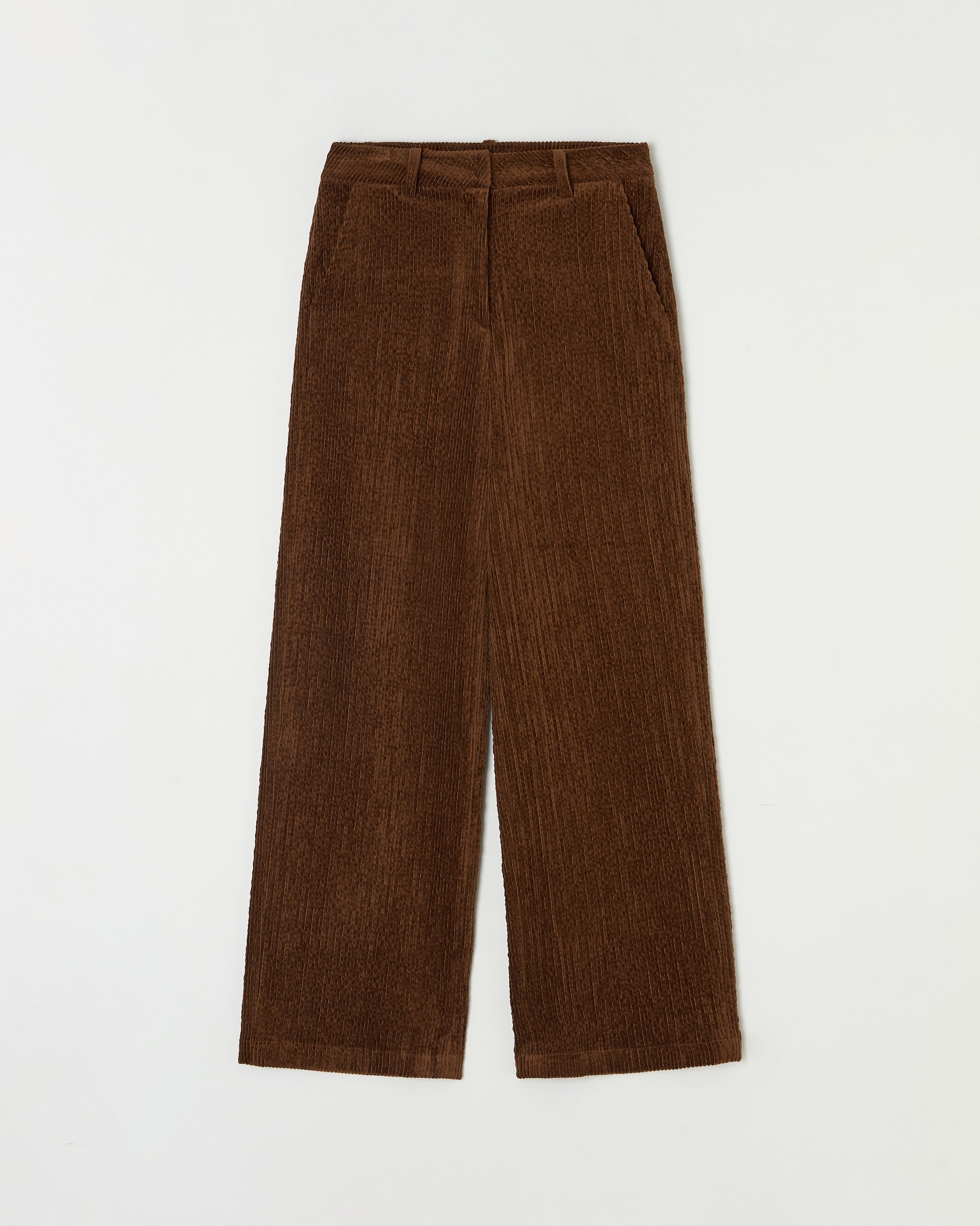 RELAXED CORDUROY PANTS_BROWN