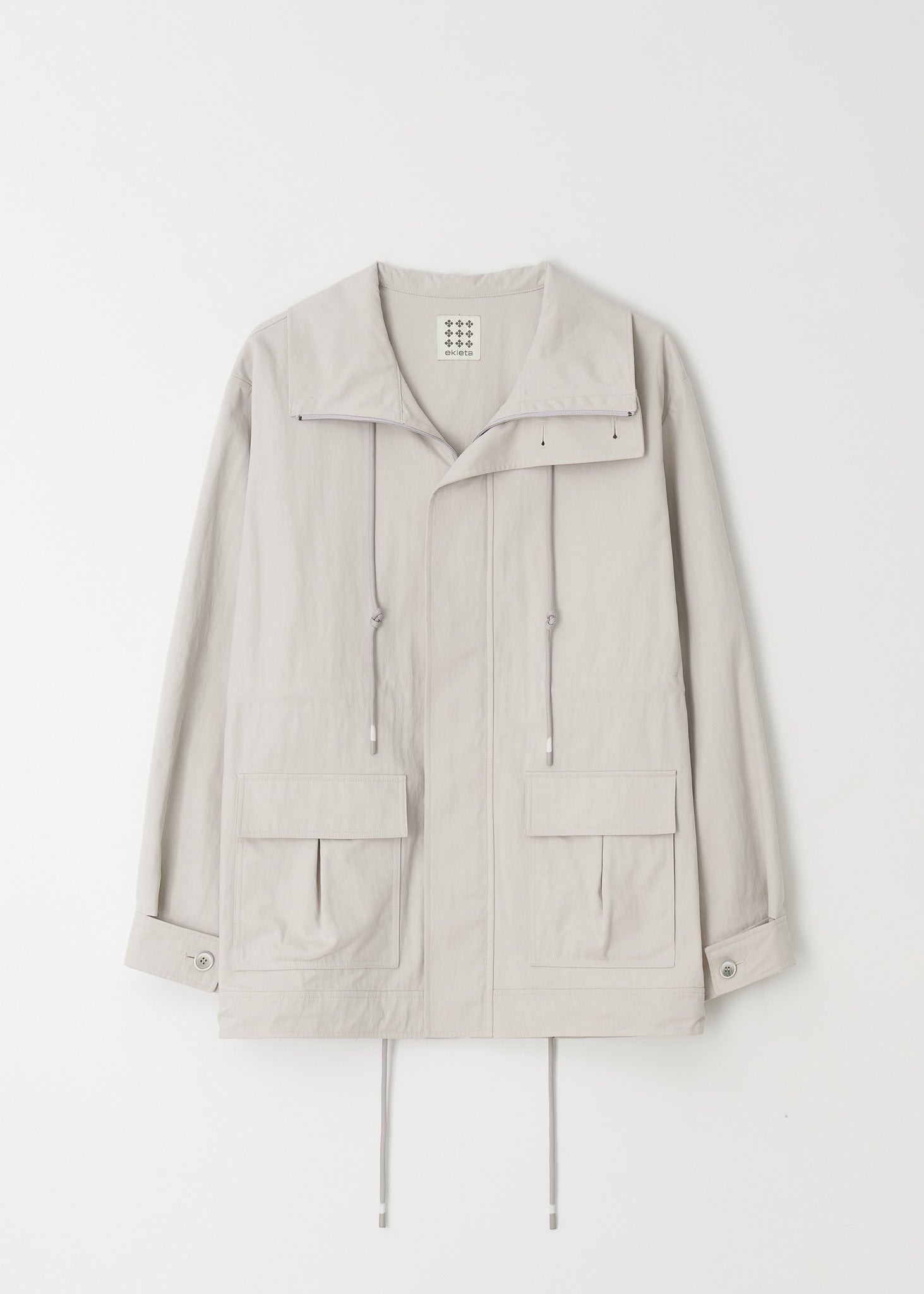 BLEAK ZIP-UP COAT_BEIGE