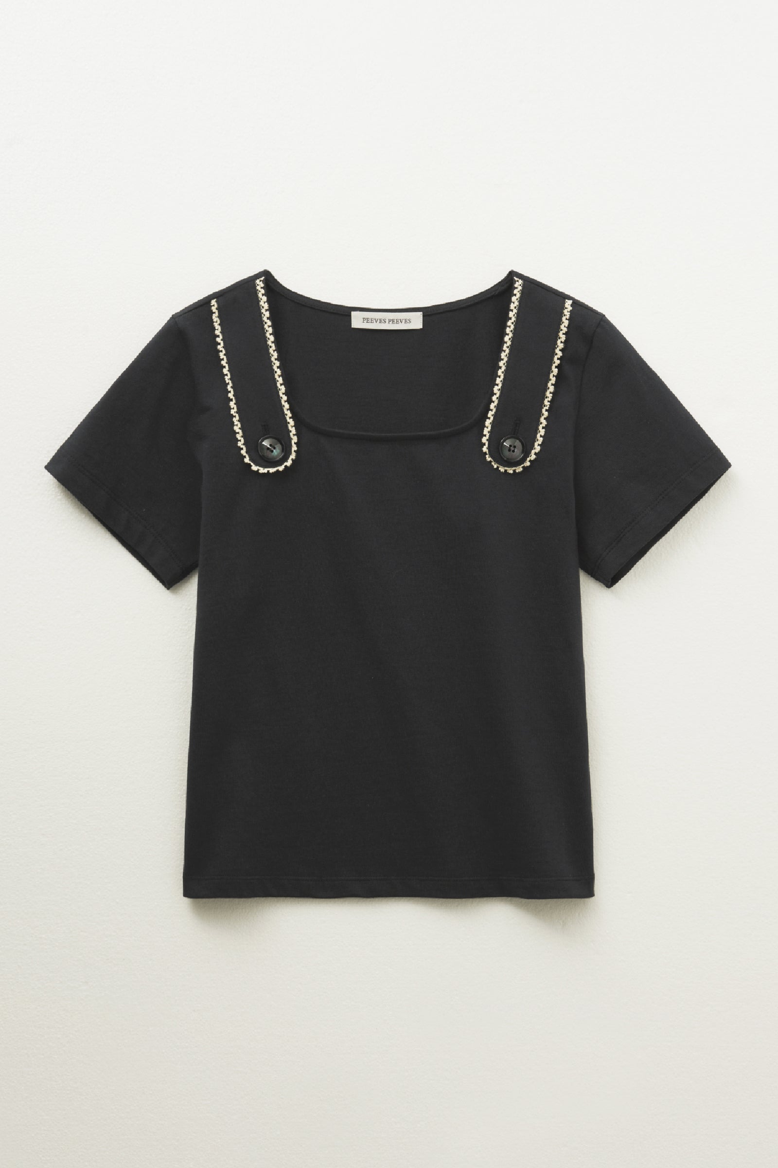  BUTTON STRAP T-SHIRT_BLEU MARINE