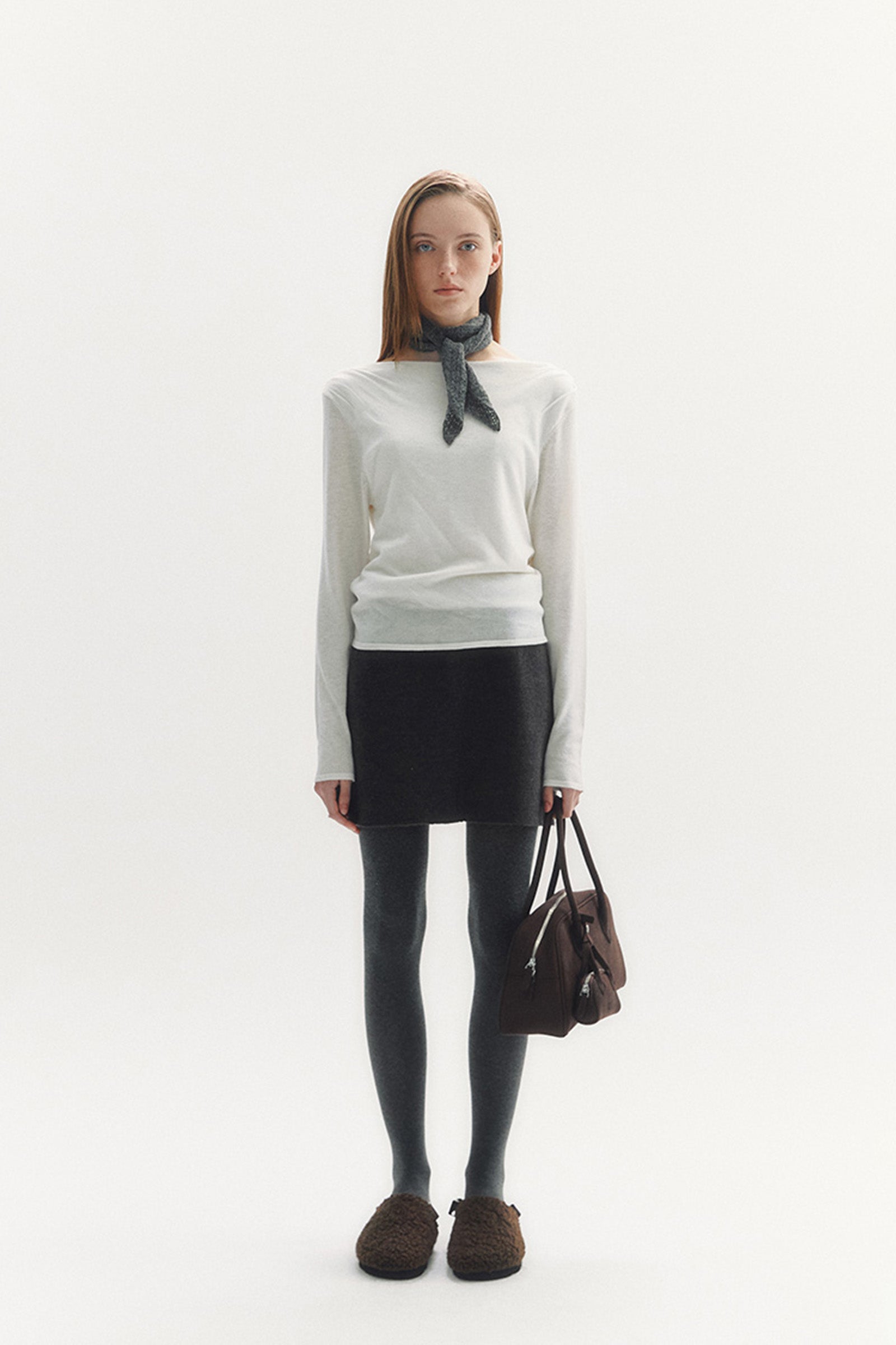 BOAT NECK KNIT_IVORY