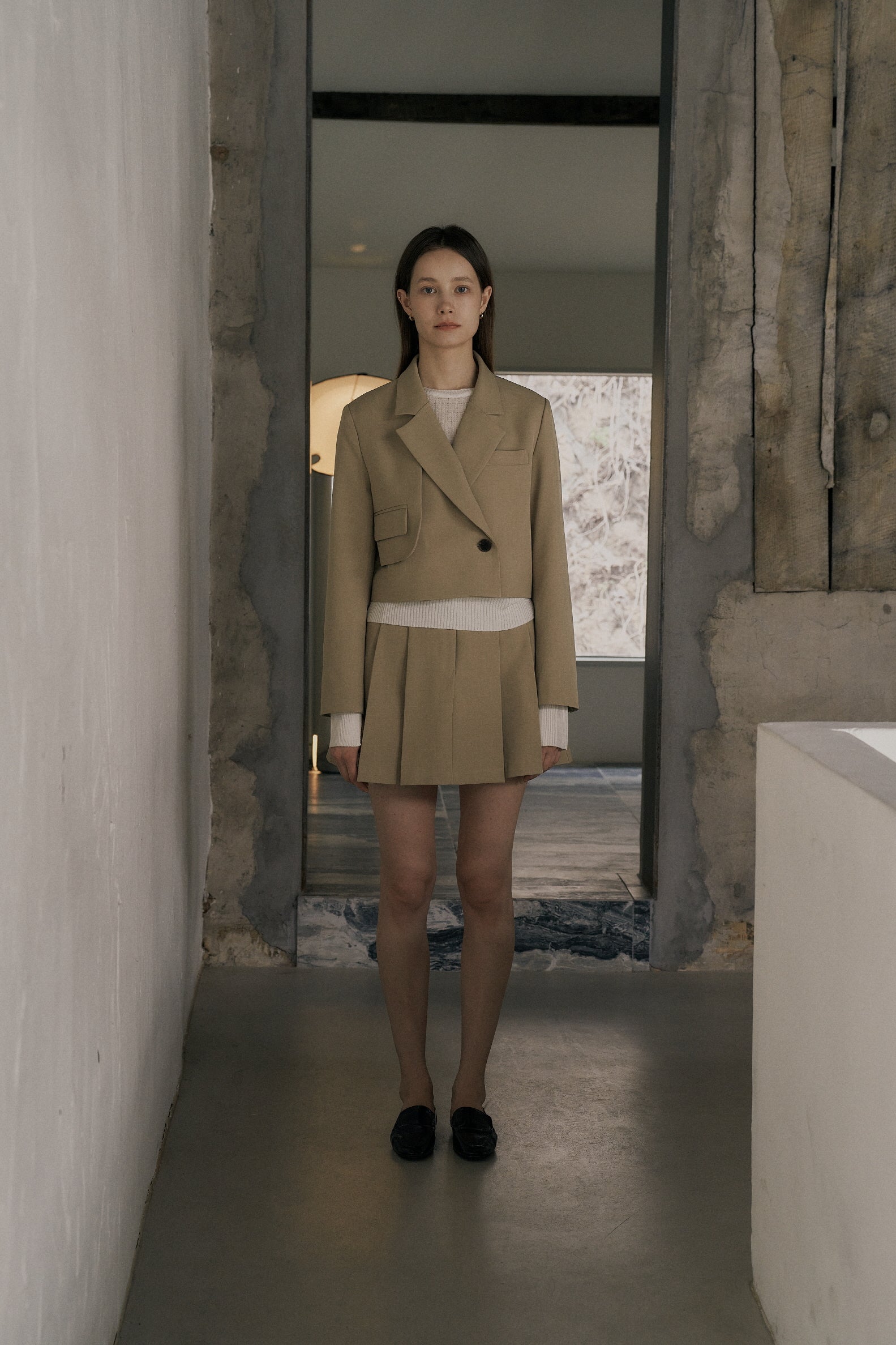 FINE O' KIND, VESTE COURTE_BEIGE