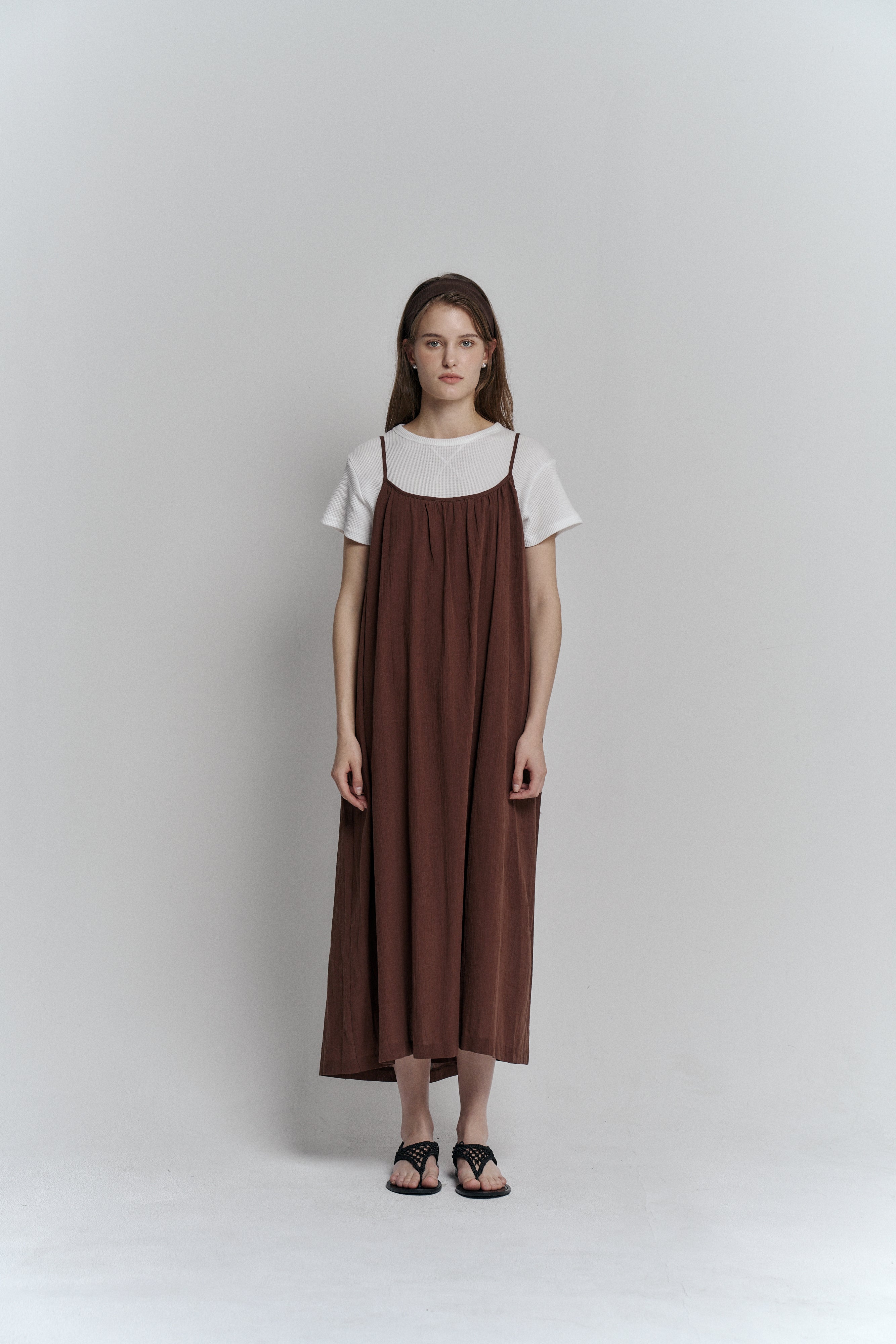 TUSCANY DRESS_BROWN