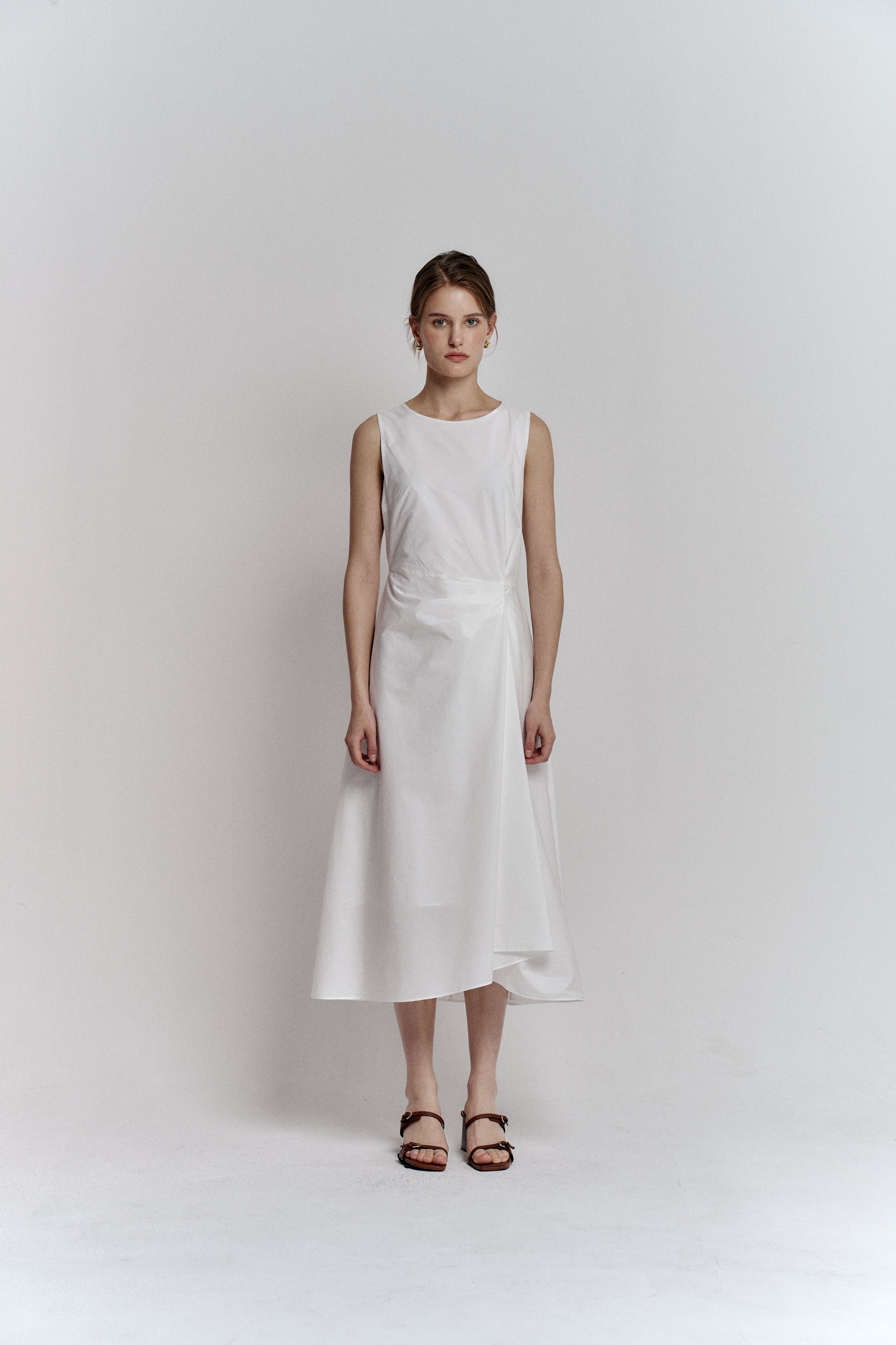 DRAPE DRESS_IVORY