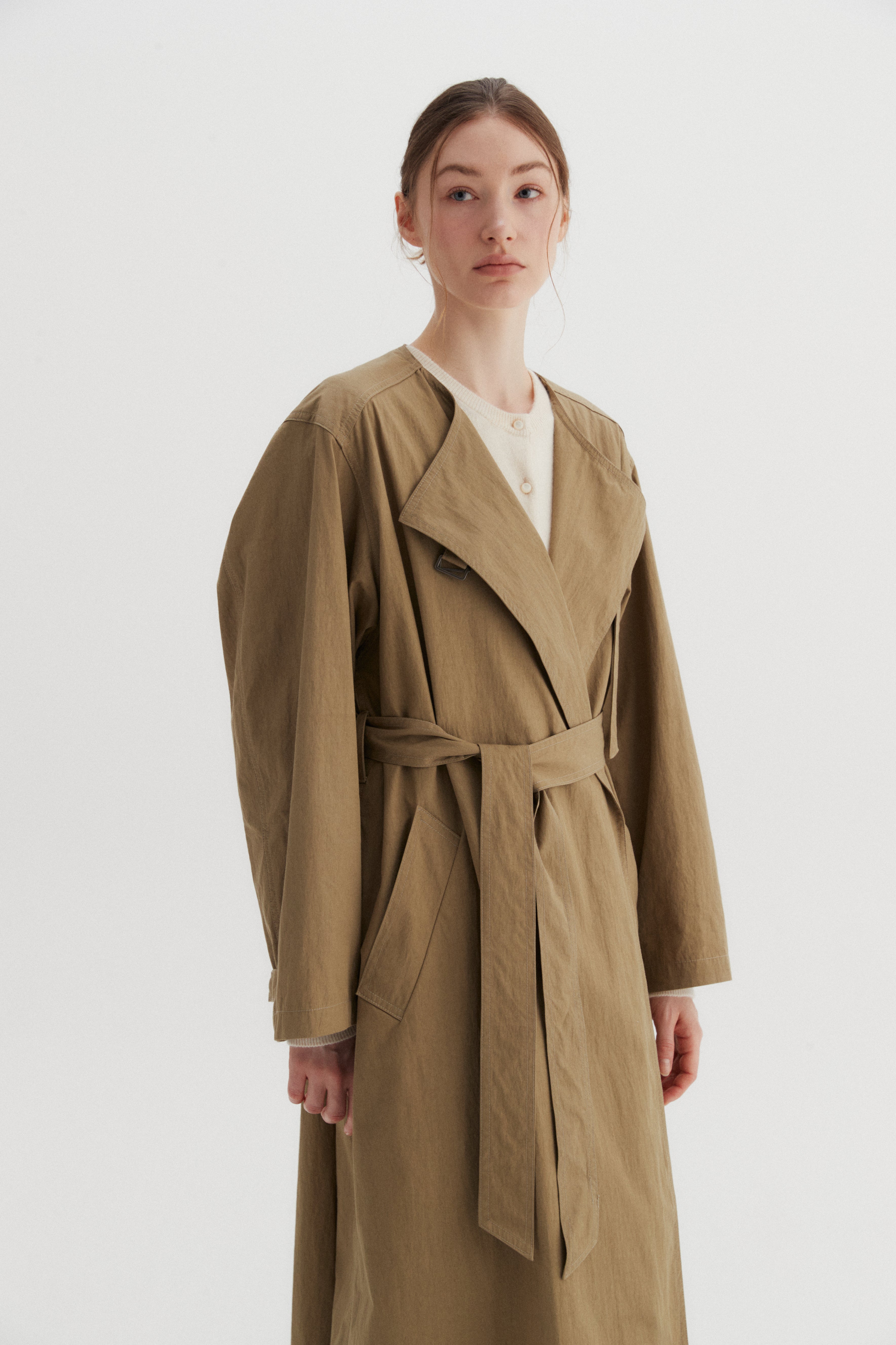 MIND TRENCH COAT_BEIGE