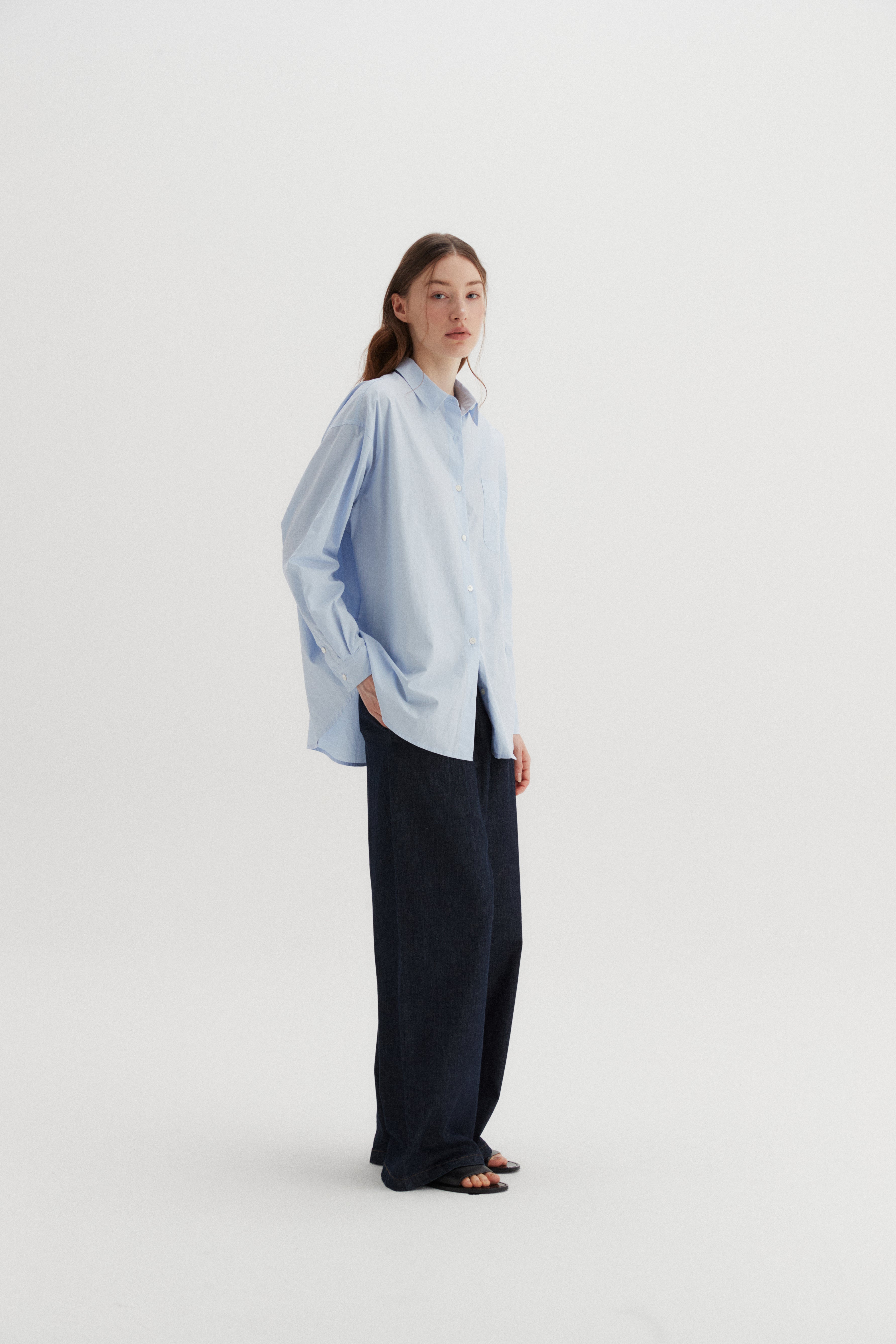 UNBALANCE SHIRT_LIGHT BLUE