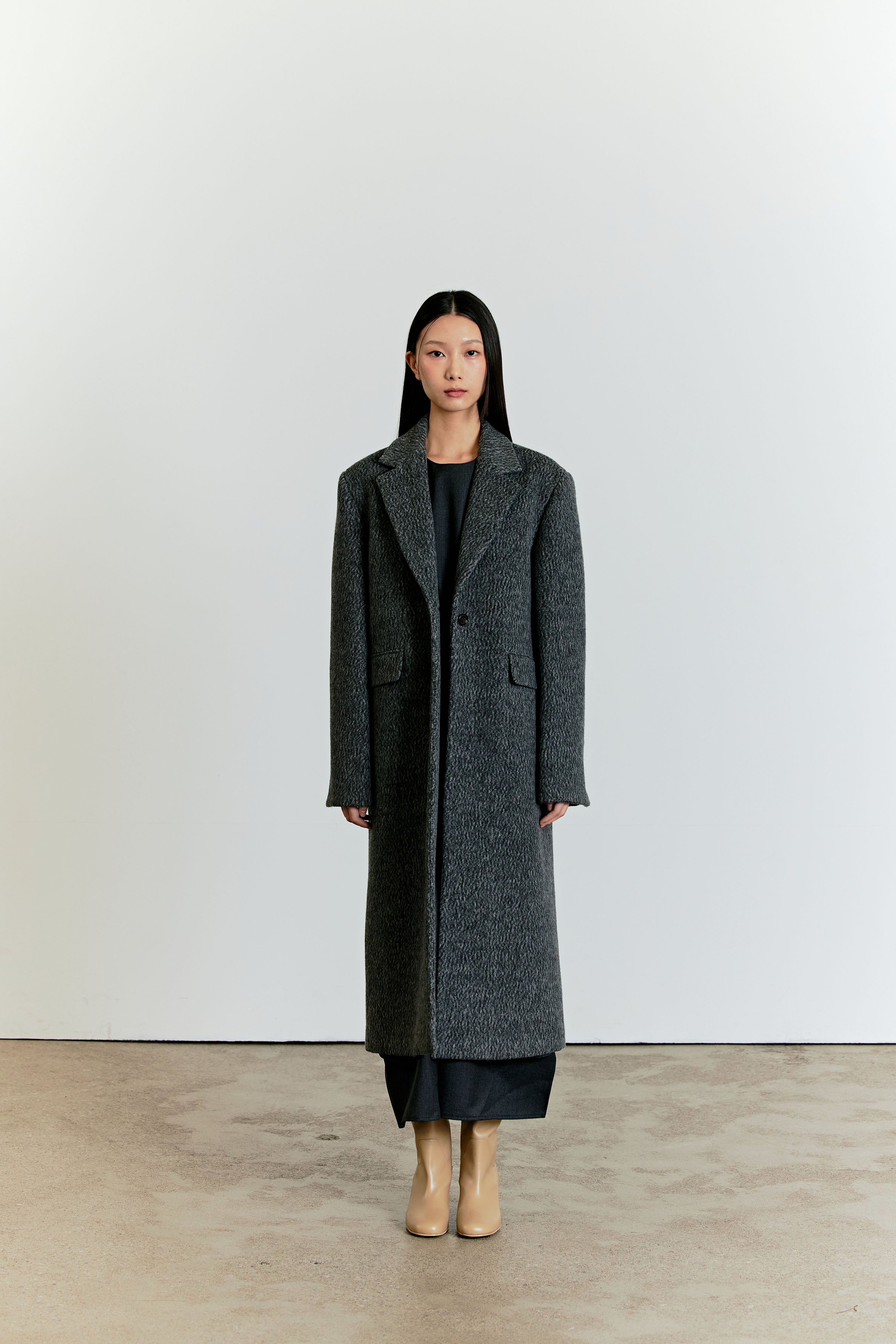 BOX COAT_GREY