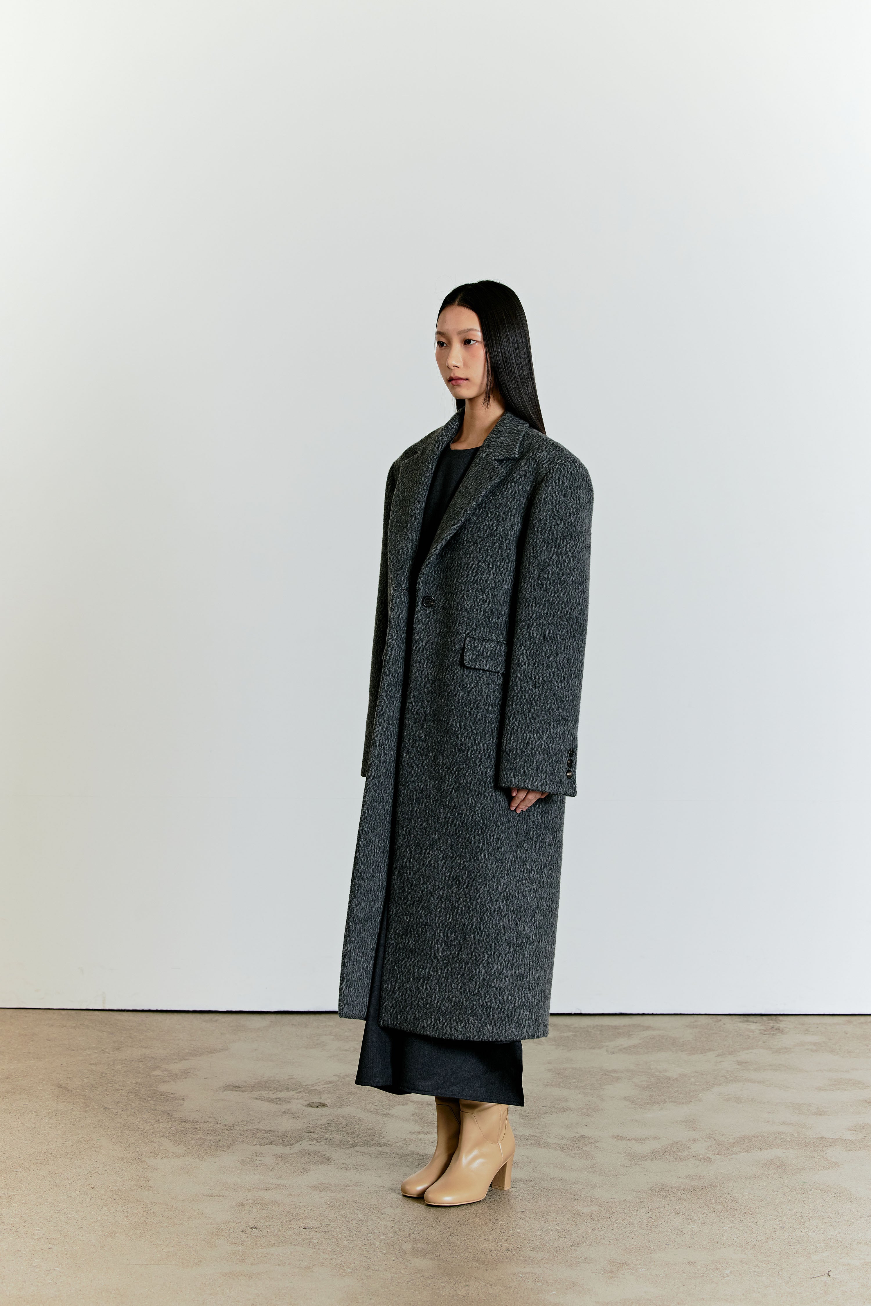 BOX COAT_GREY