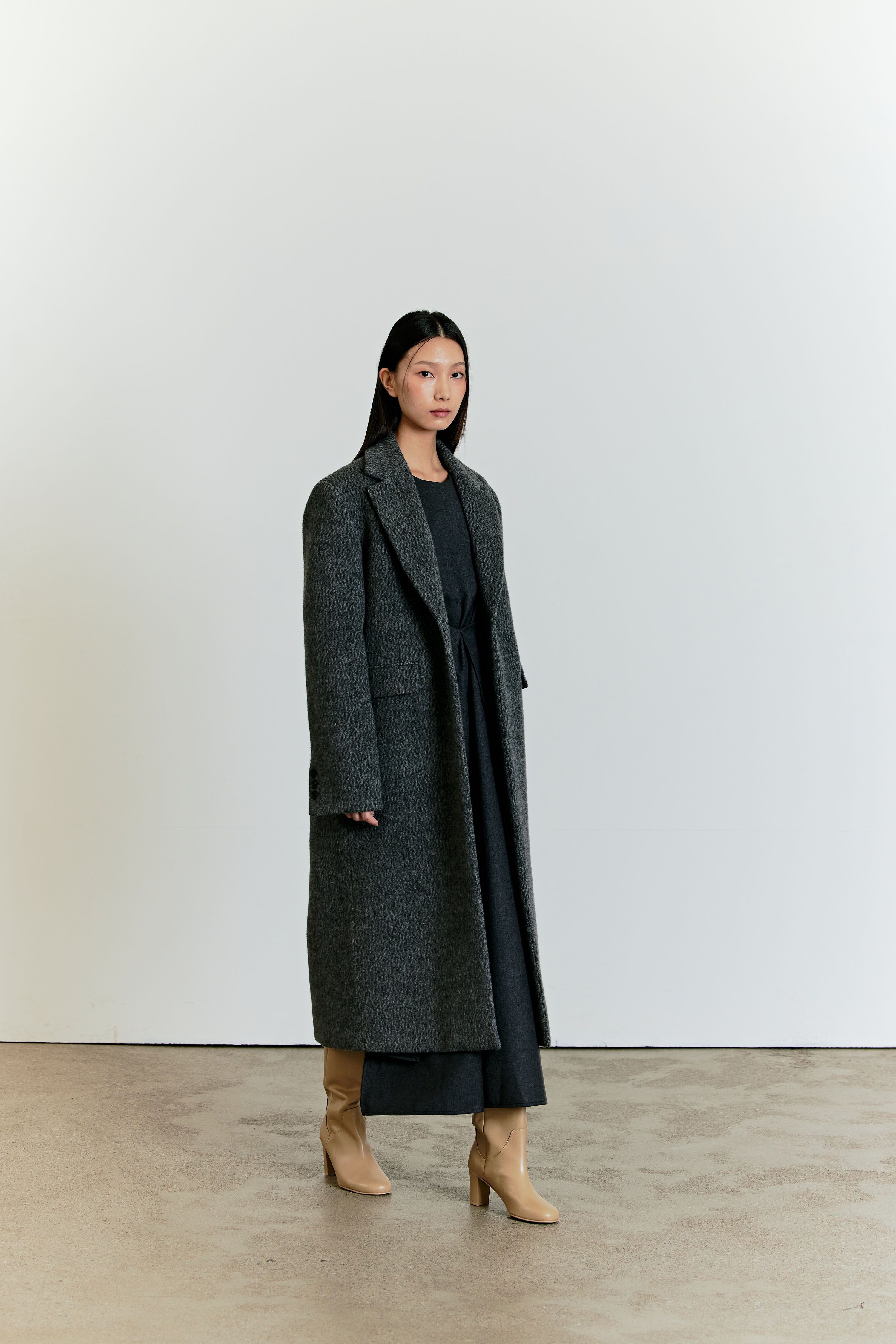 BOX COAT_GREY