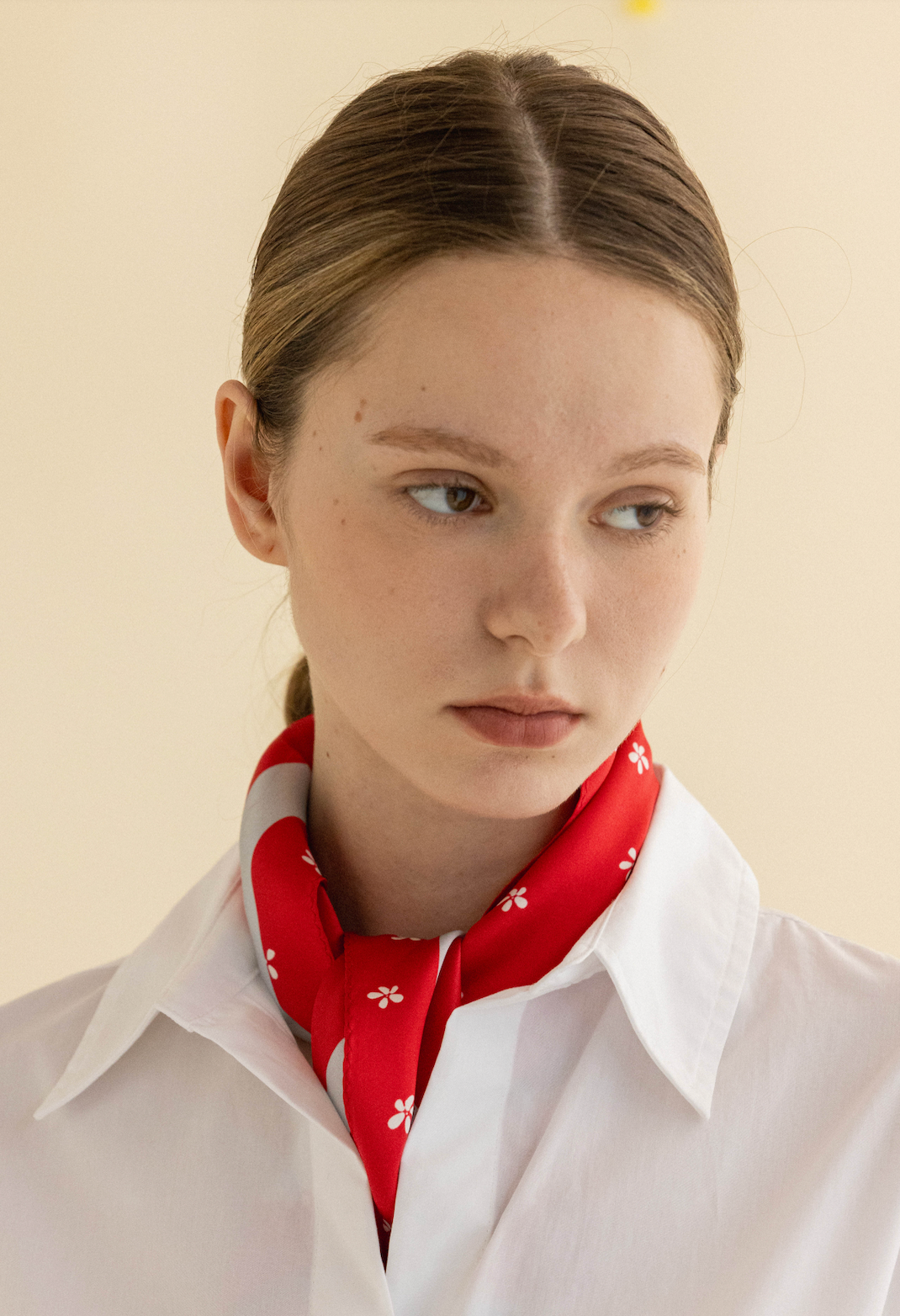 SCARLET GARDEN SILK SCARF_ROUGE