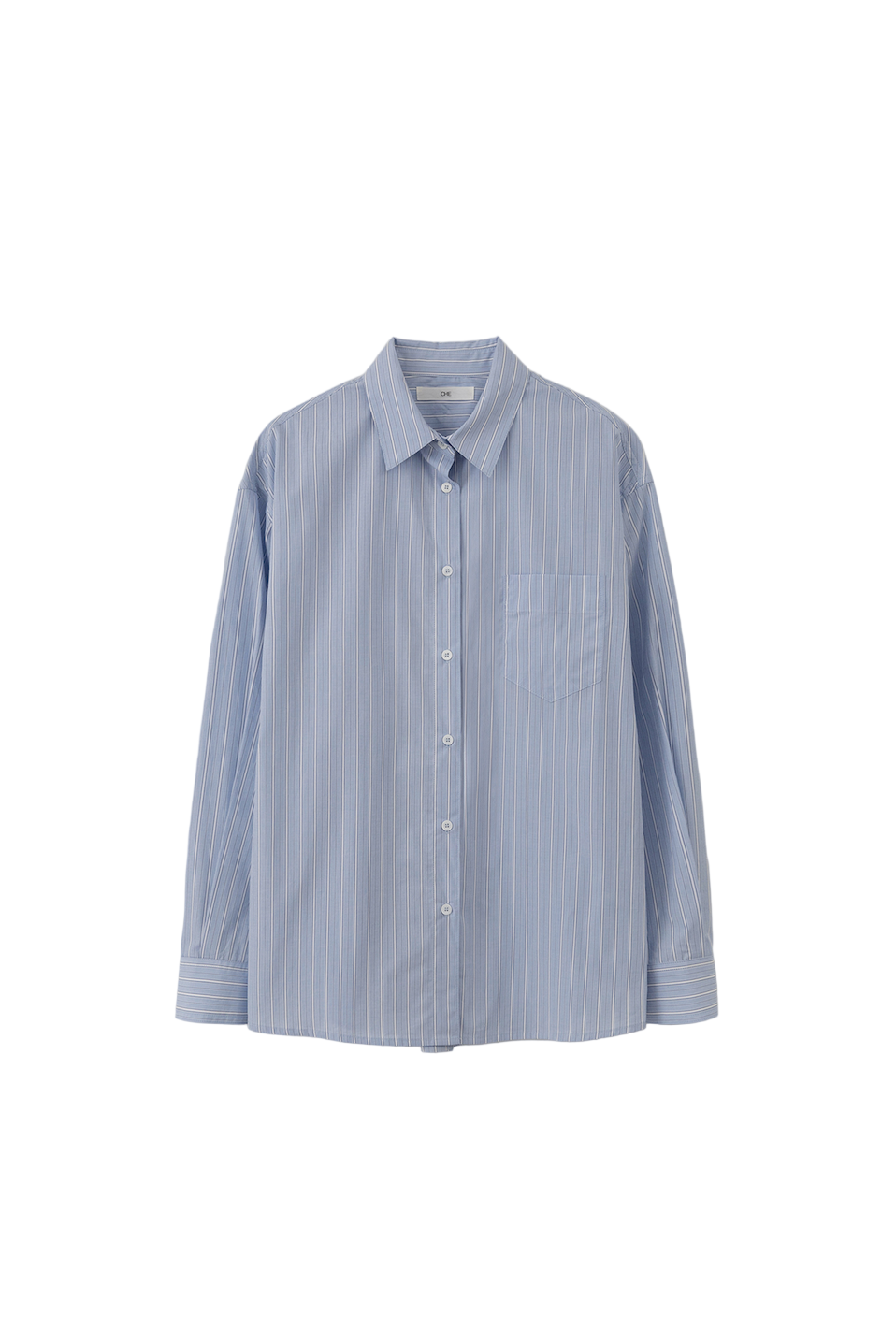 CHEMISE RAYÉE_BLEU CLAIR