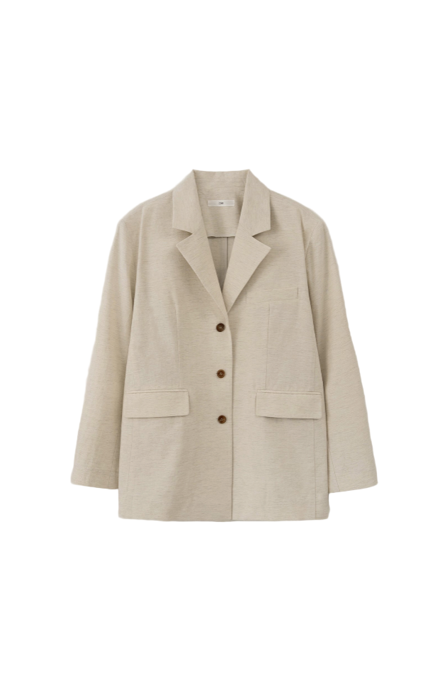VESTE OVERSIZE EN LIN_CRÈME