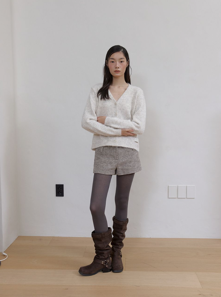 TWINKLE WOOL CARDIGAN_IVORIE