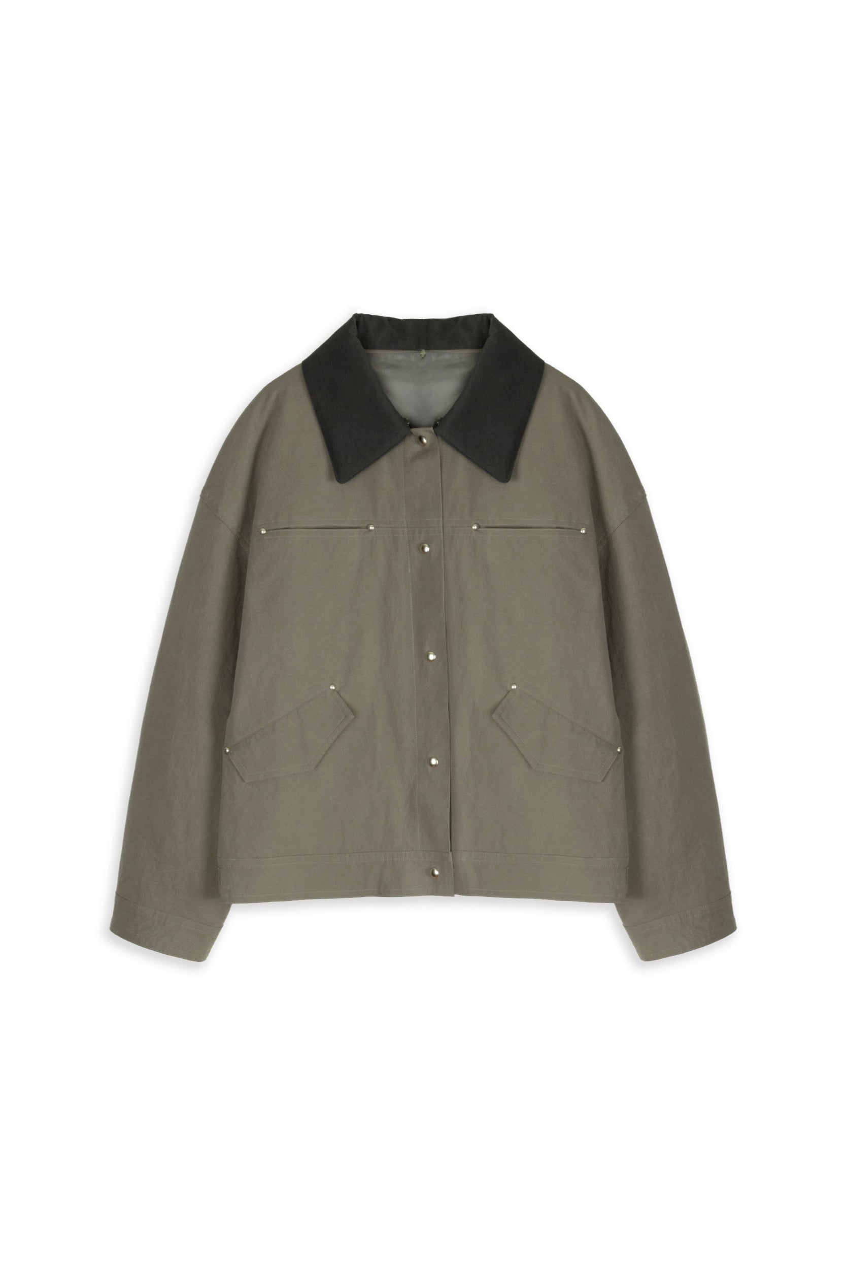 COMBI COLLAR WORK JACKET_CHARCOAL