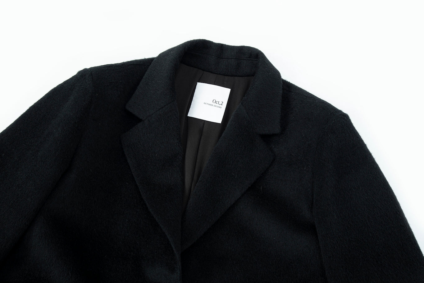 OCTOBER SECOND, MANTEAU BOX CLASSIQUE_NOIR