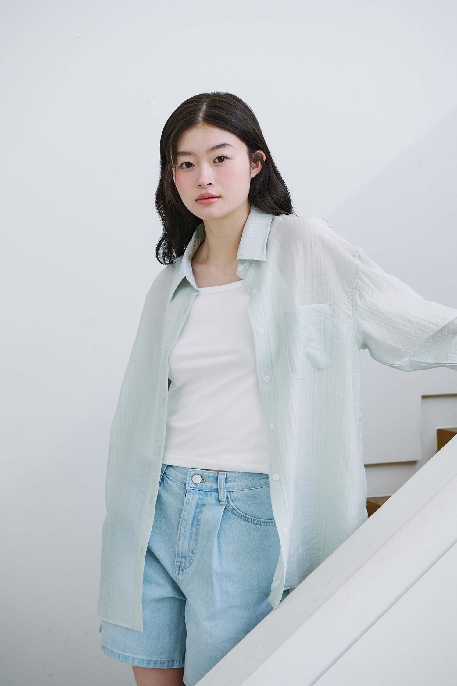 SOFT OVER SHIRT_MINT