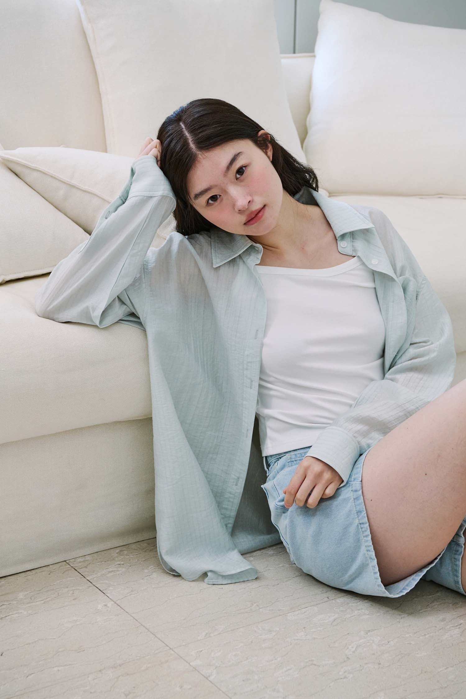 SOFT OVER SHIRT_MINT